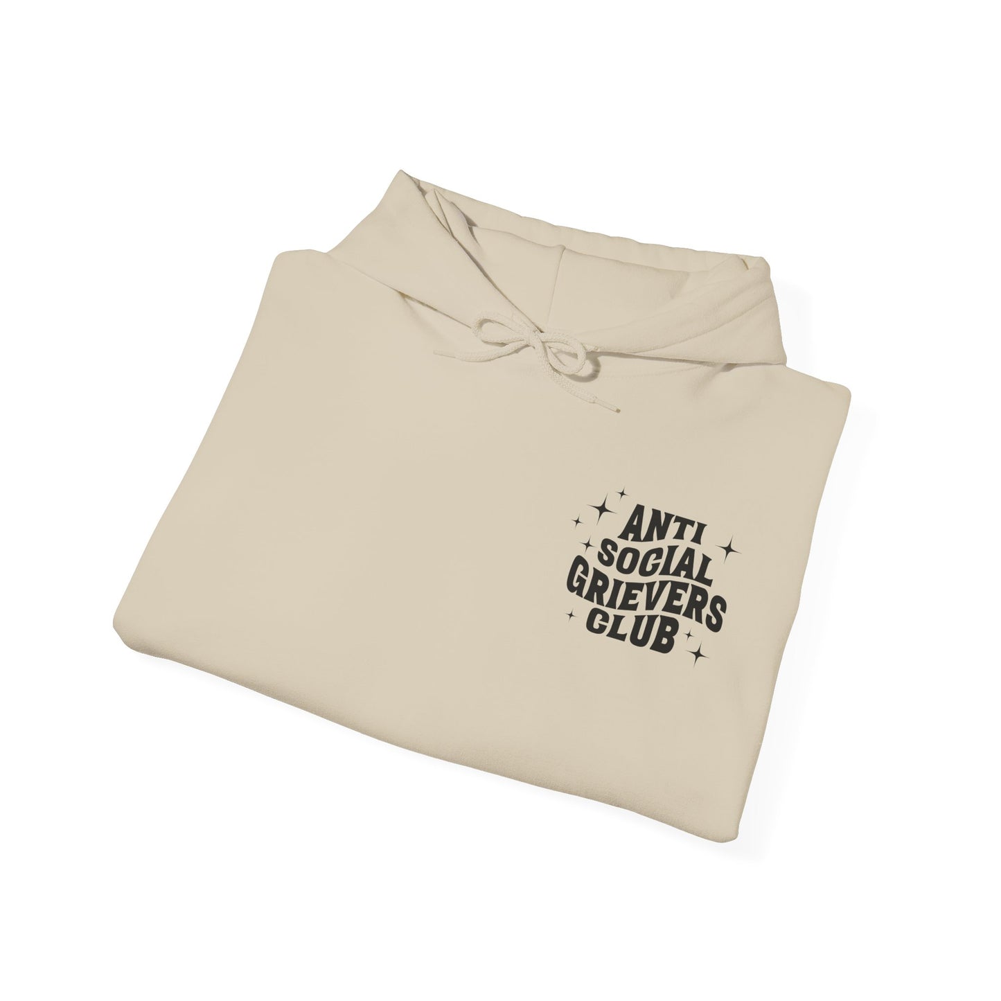 Anti Social Grievers Club | Font & Back Hoodie