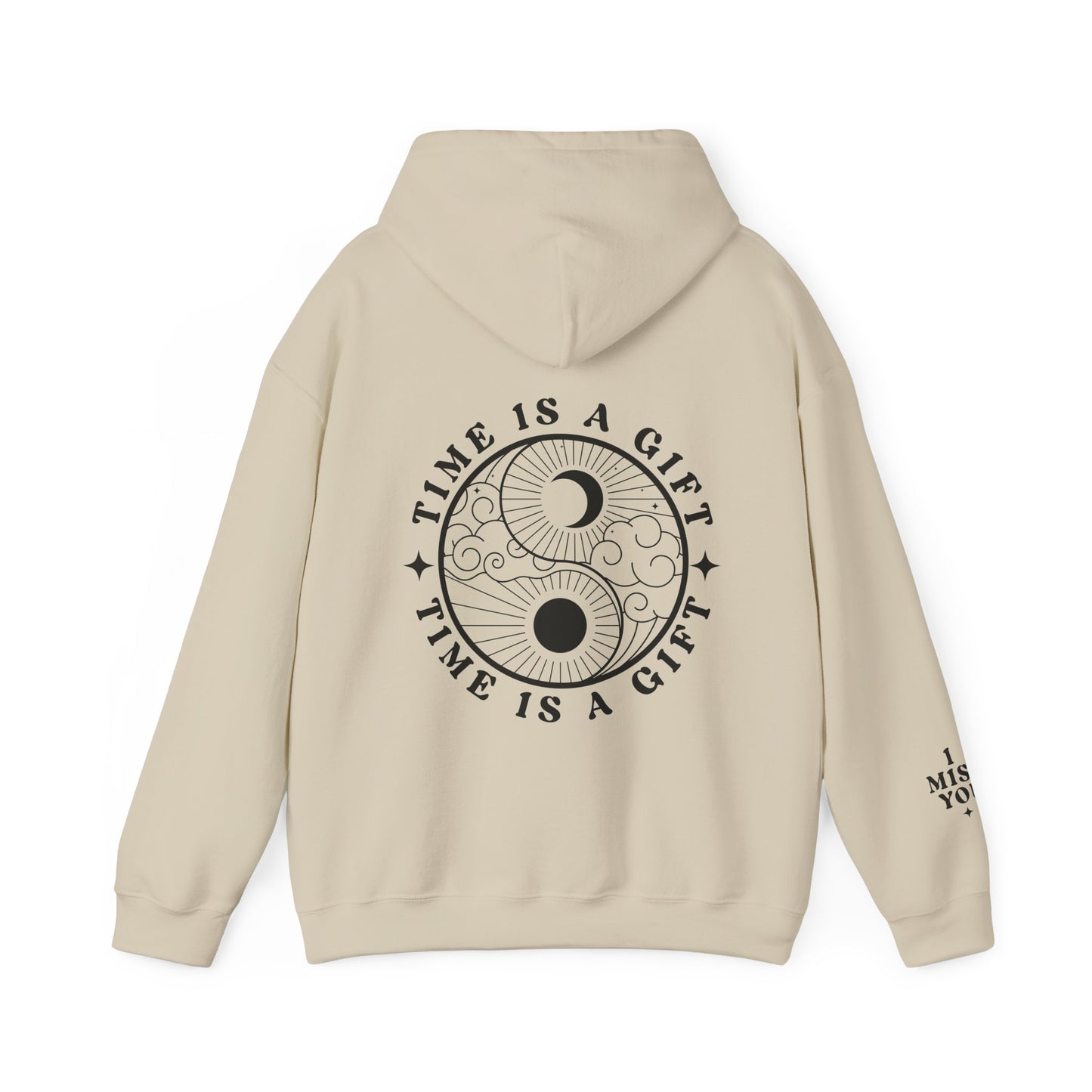 Time Is A Gift | Front & Back & Sleeve Hoodie