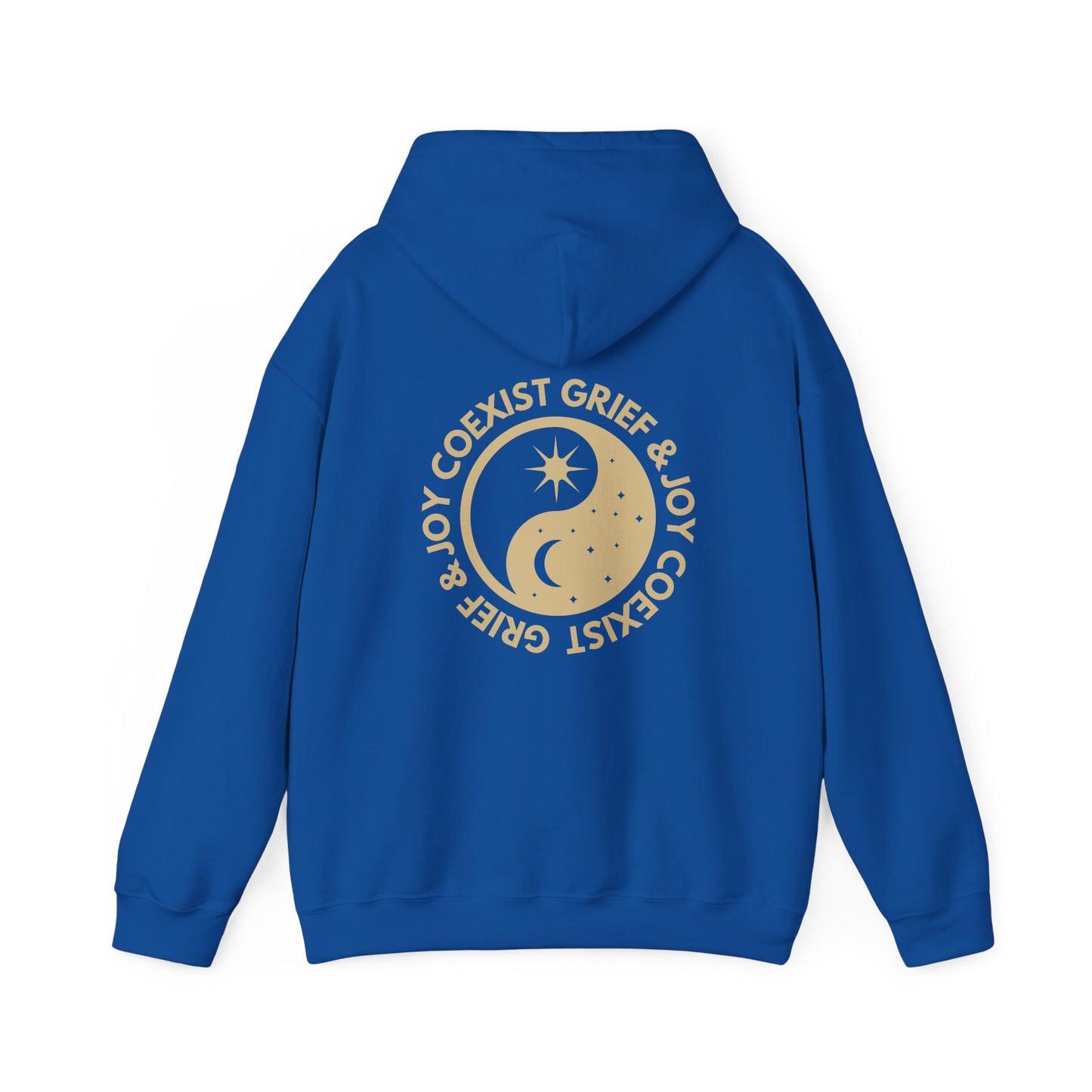 Grief & Joy Coexist | Front & Back Hoodie