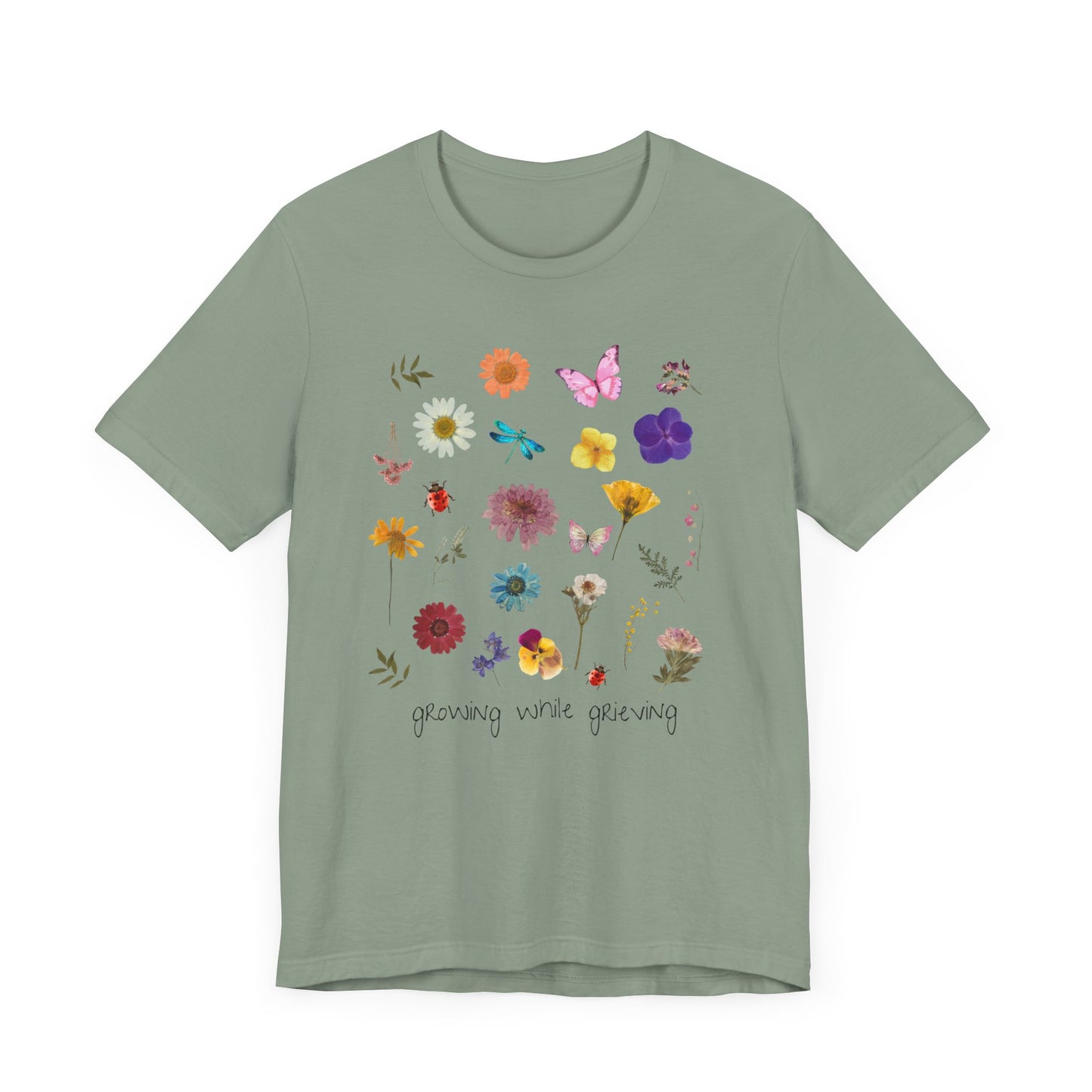 Growing While Grieving Botanical | T Shirt