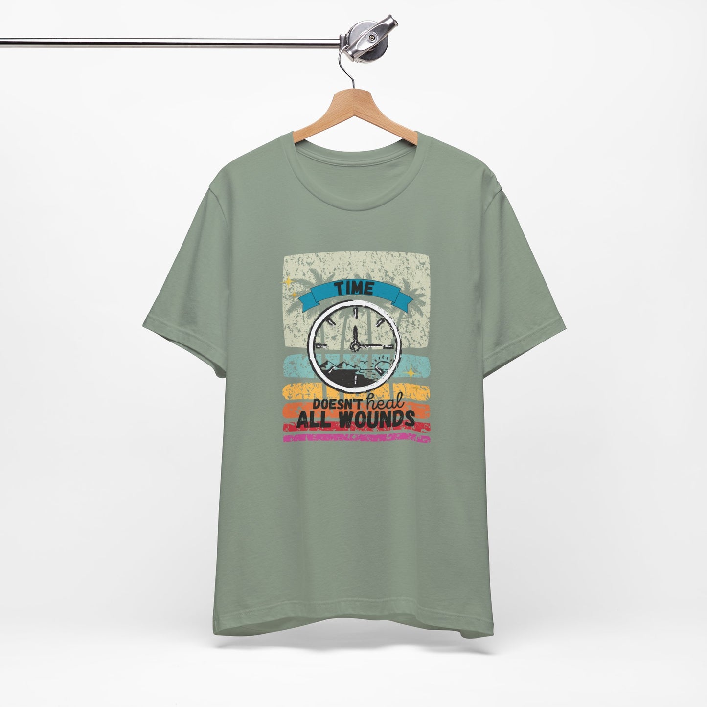 Time Doesn't Heal All Wounds Tropical | T Shirt