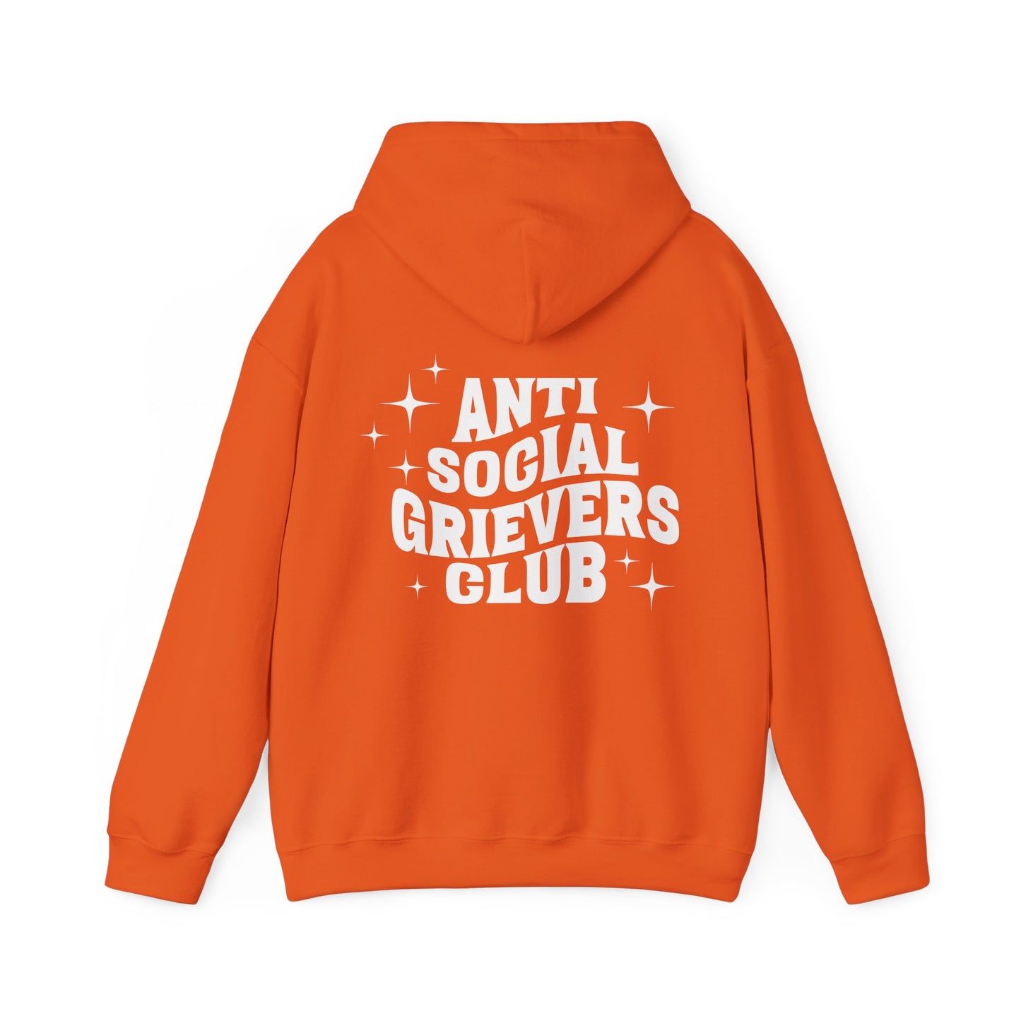 Anti Social Grievers Club | Font & Back Hoodie