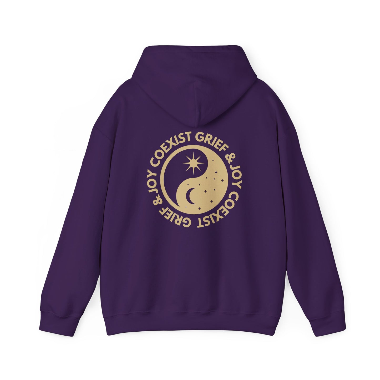 Grief & Joy Coexist | Front & Back Hoodie