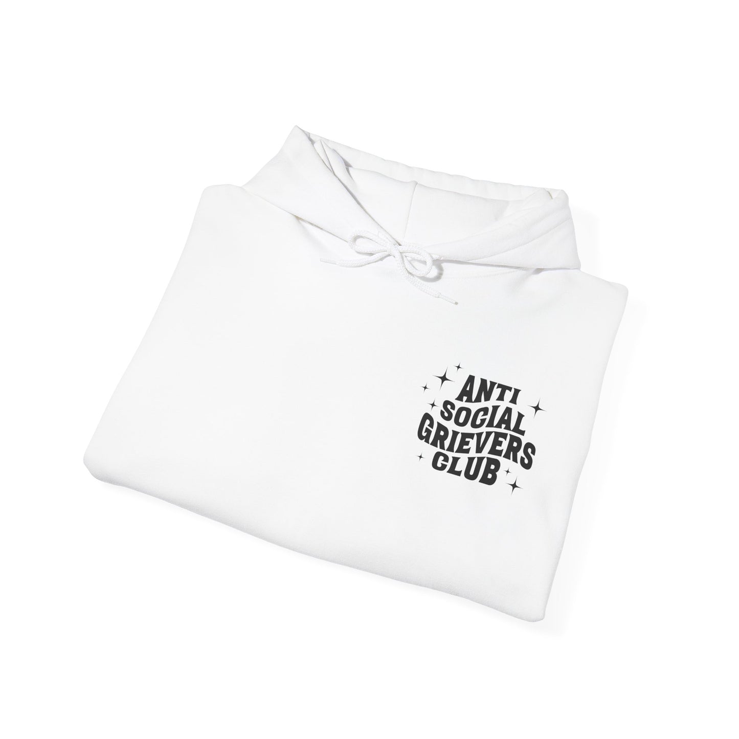 Anti Social Grievers Club | Font & Back Hoodie