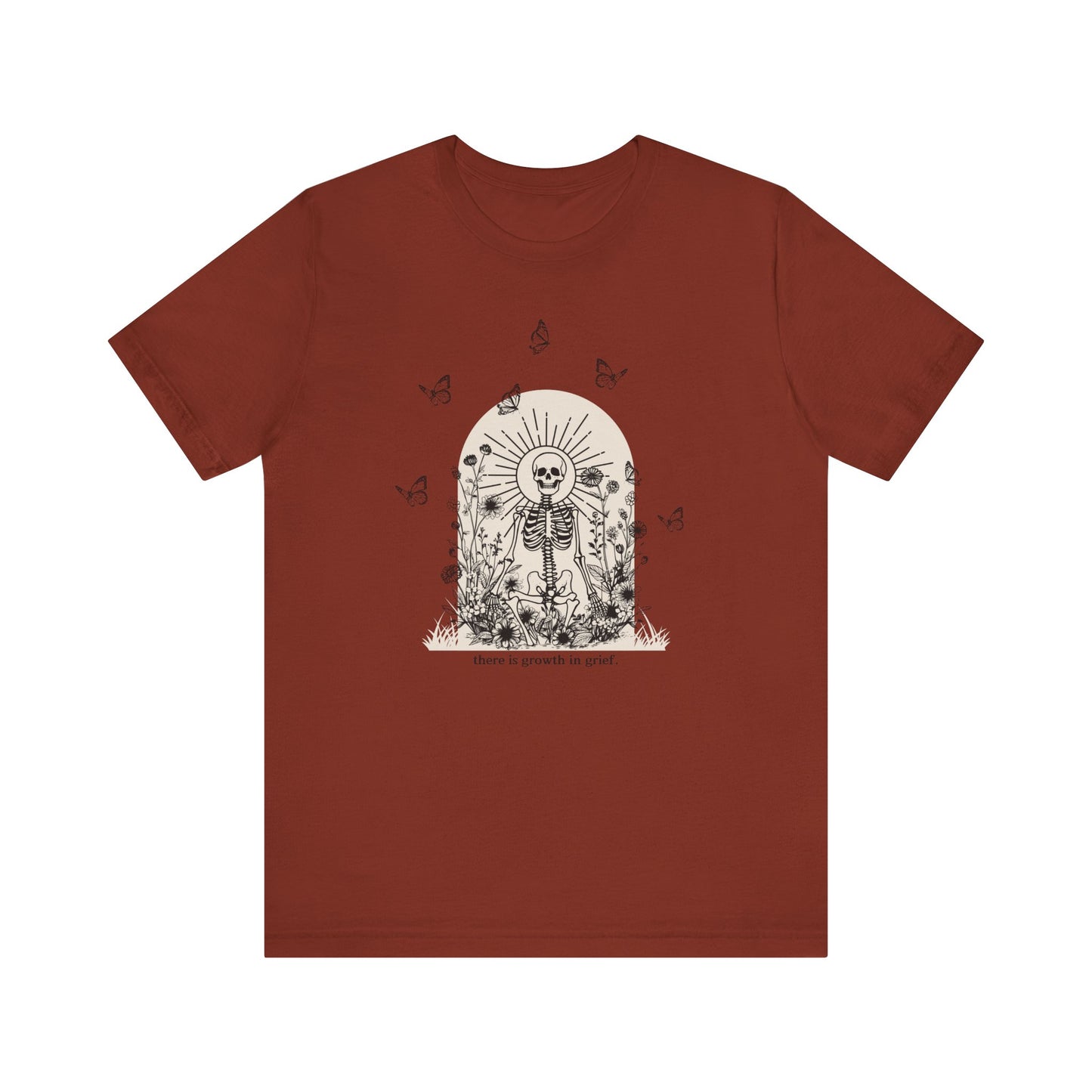 There Is Growth In Grief (Skeleton) | T Shirt