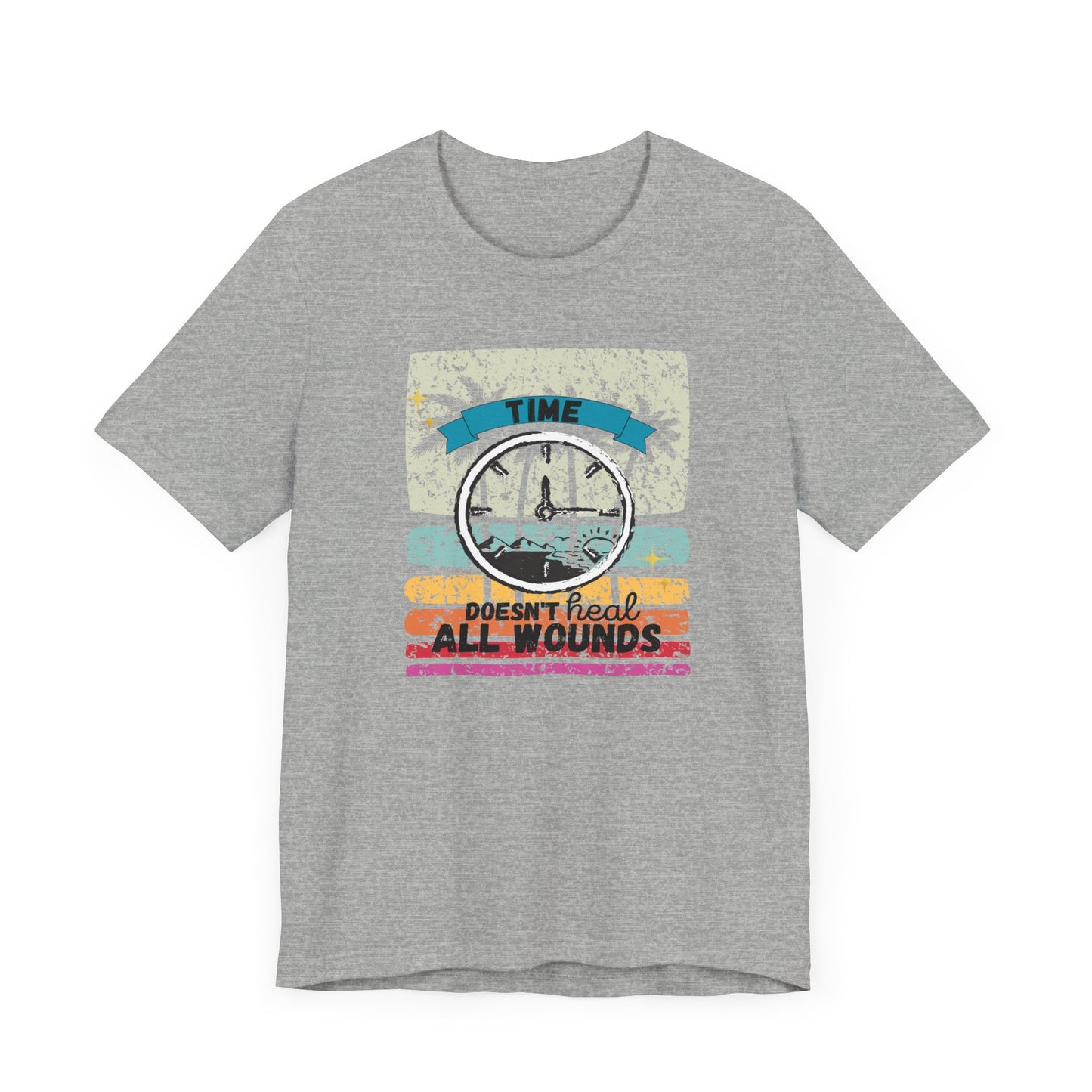 Time Doesn't Heal All Wounds Tropical | T Shirt