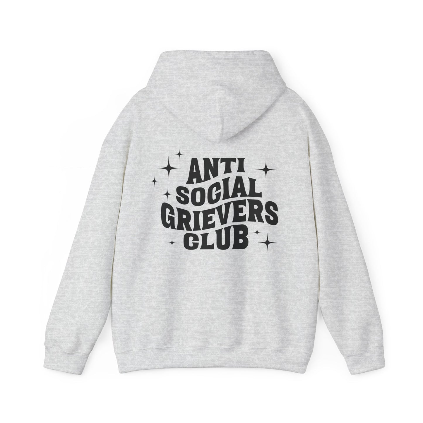 Anti Social Grievers Club | Font & Back Hoodie