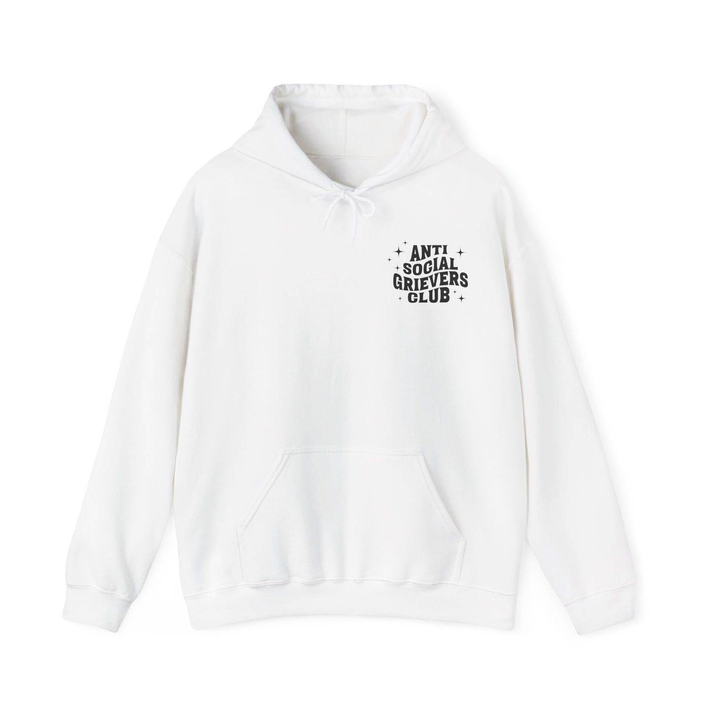 Anti Social Grievers Club | Font & Back Hoodie