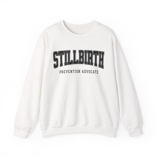 Stillbirth Prevention Advocate Sweatshirt (Custom Text Option On Back) | Crewneck Sweatshirt