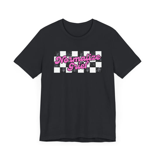 Normalize Grief | Checker T Shirt