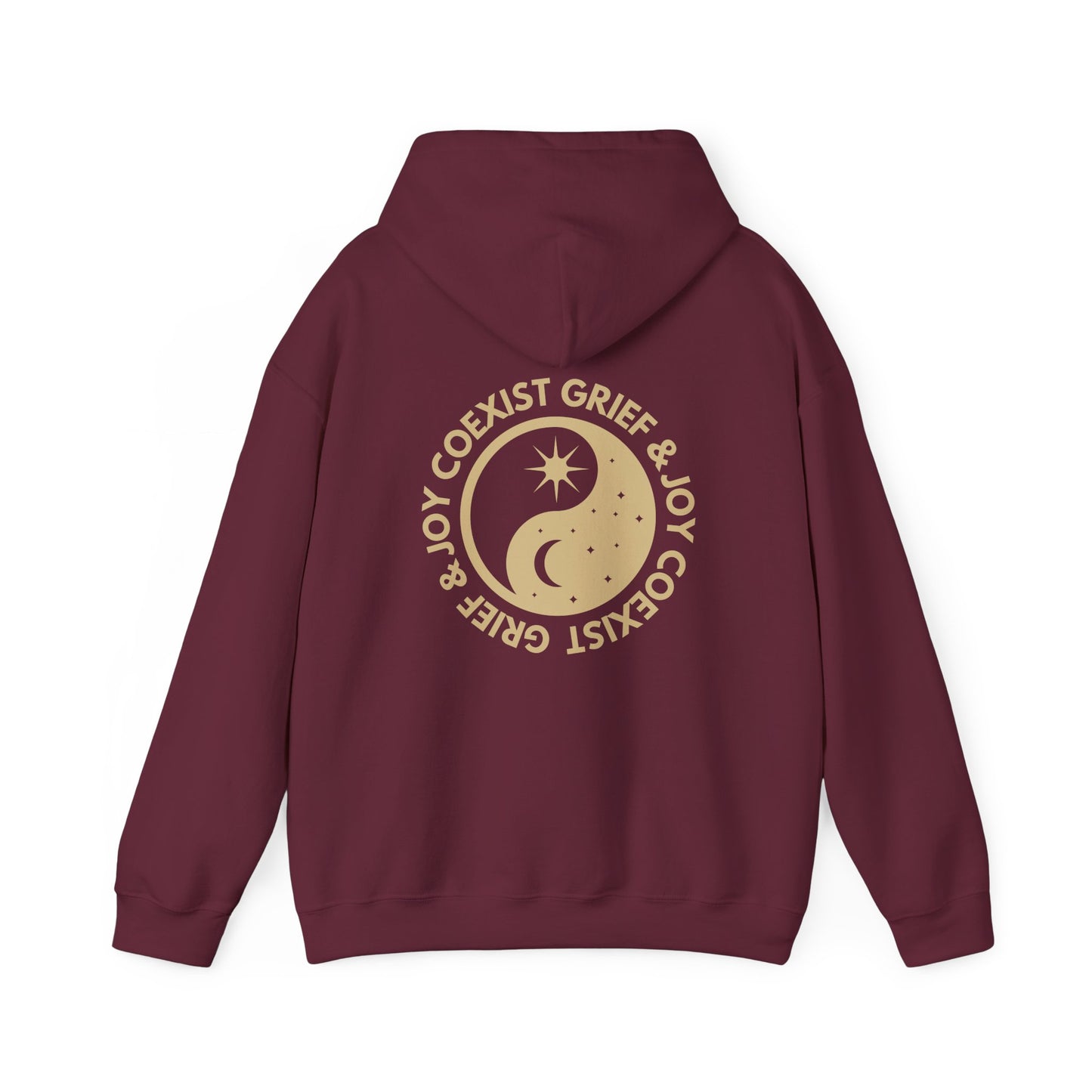 Grief & Joy Coexist | Front & Back Hoodie
