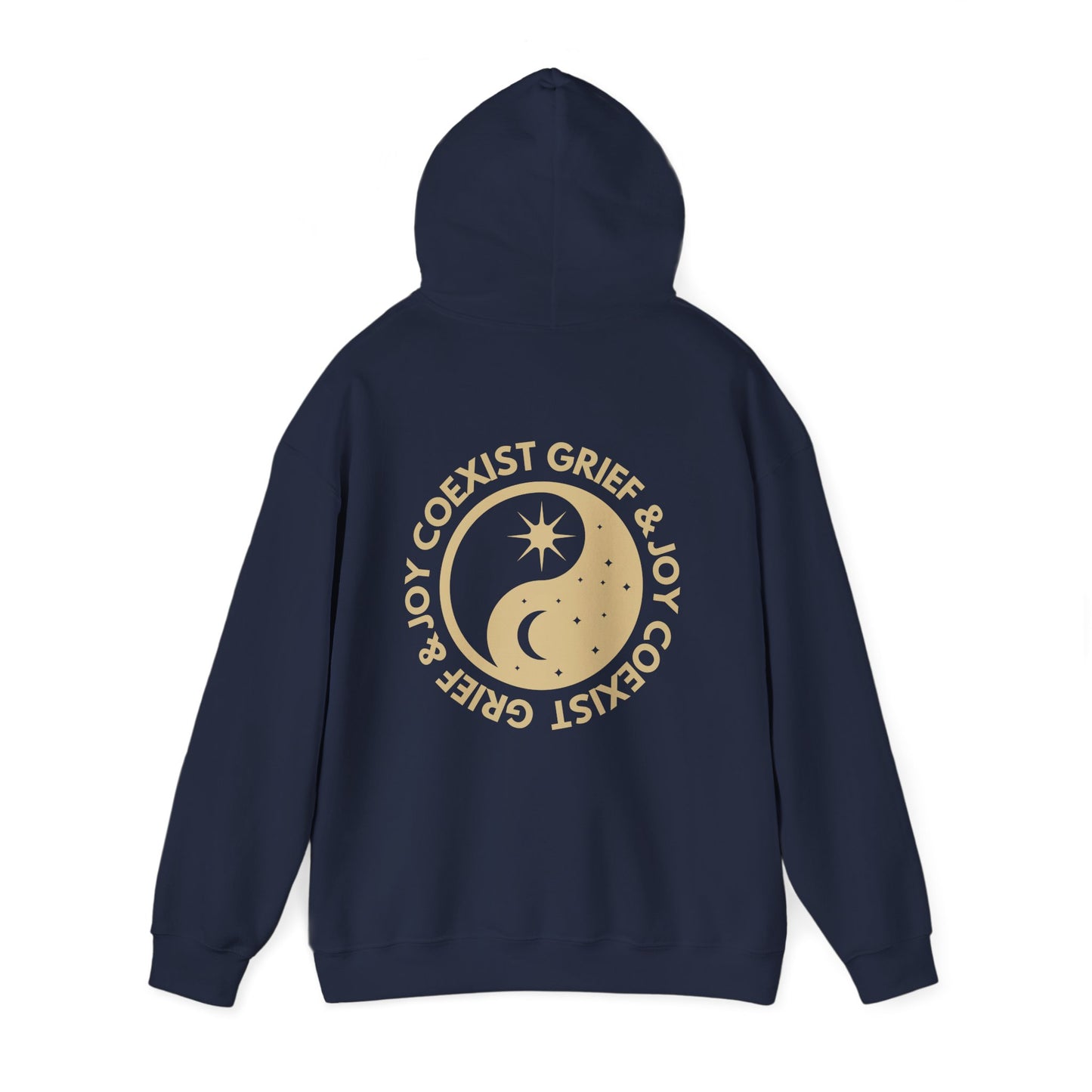 Grief & Joy Coexist | Front & Back Hoodie