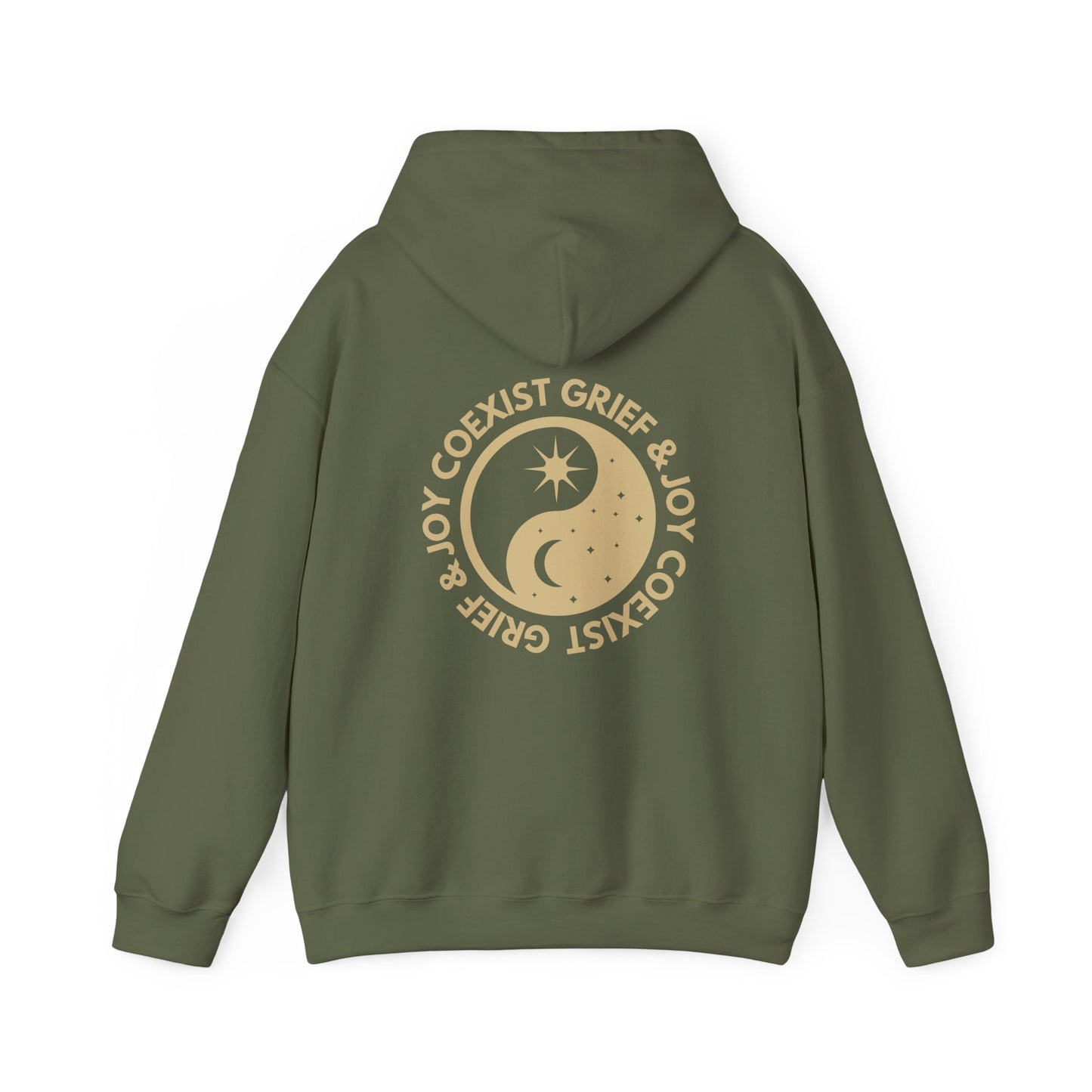 Grief & Joy Coexist | Front & Back Hoodie