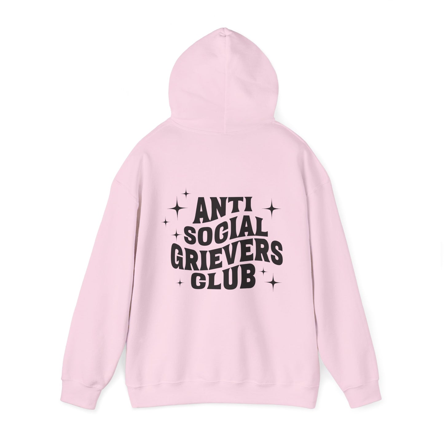 Anti Social Grievers Club | Font & Back Hoodie