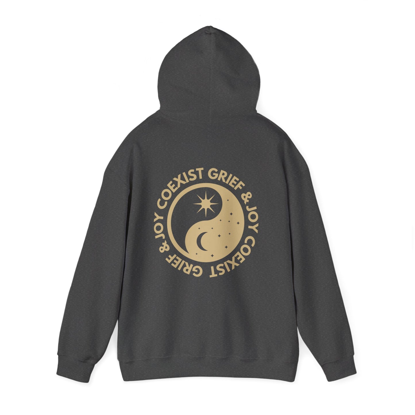 Grief & Joy Coexist | Front & Back Hoodie
