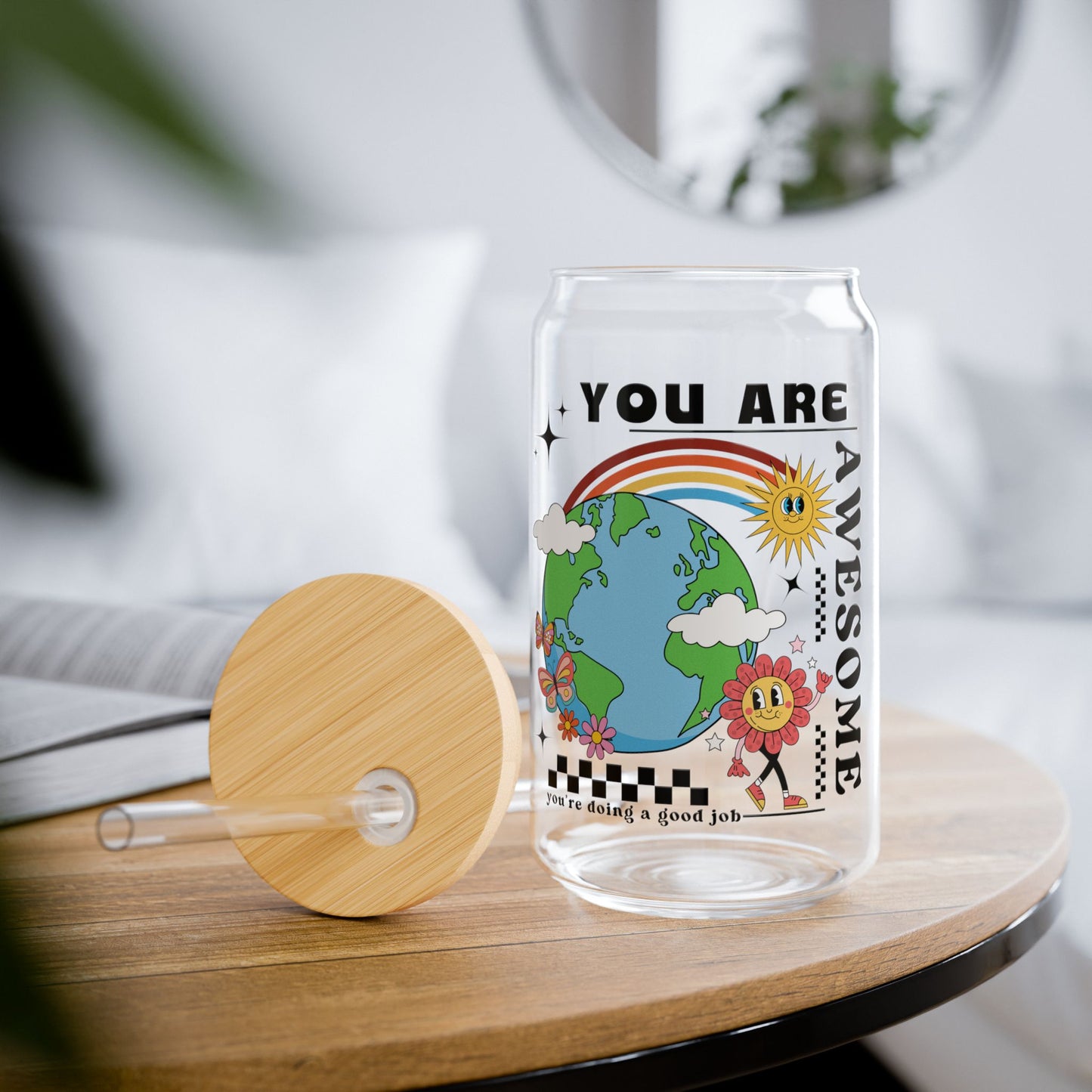 You Are Awesome | 16oz Glass Tumbler