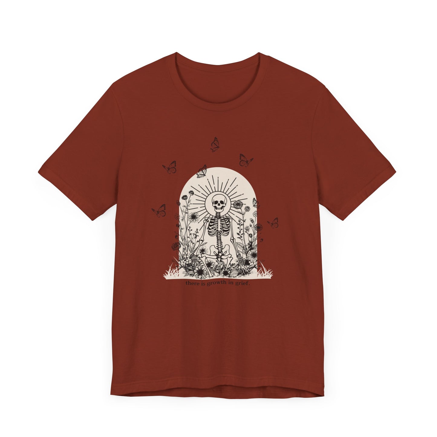 There Is Growth In Grief (Skeleton) | T Shirt