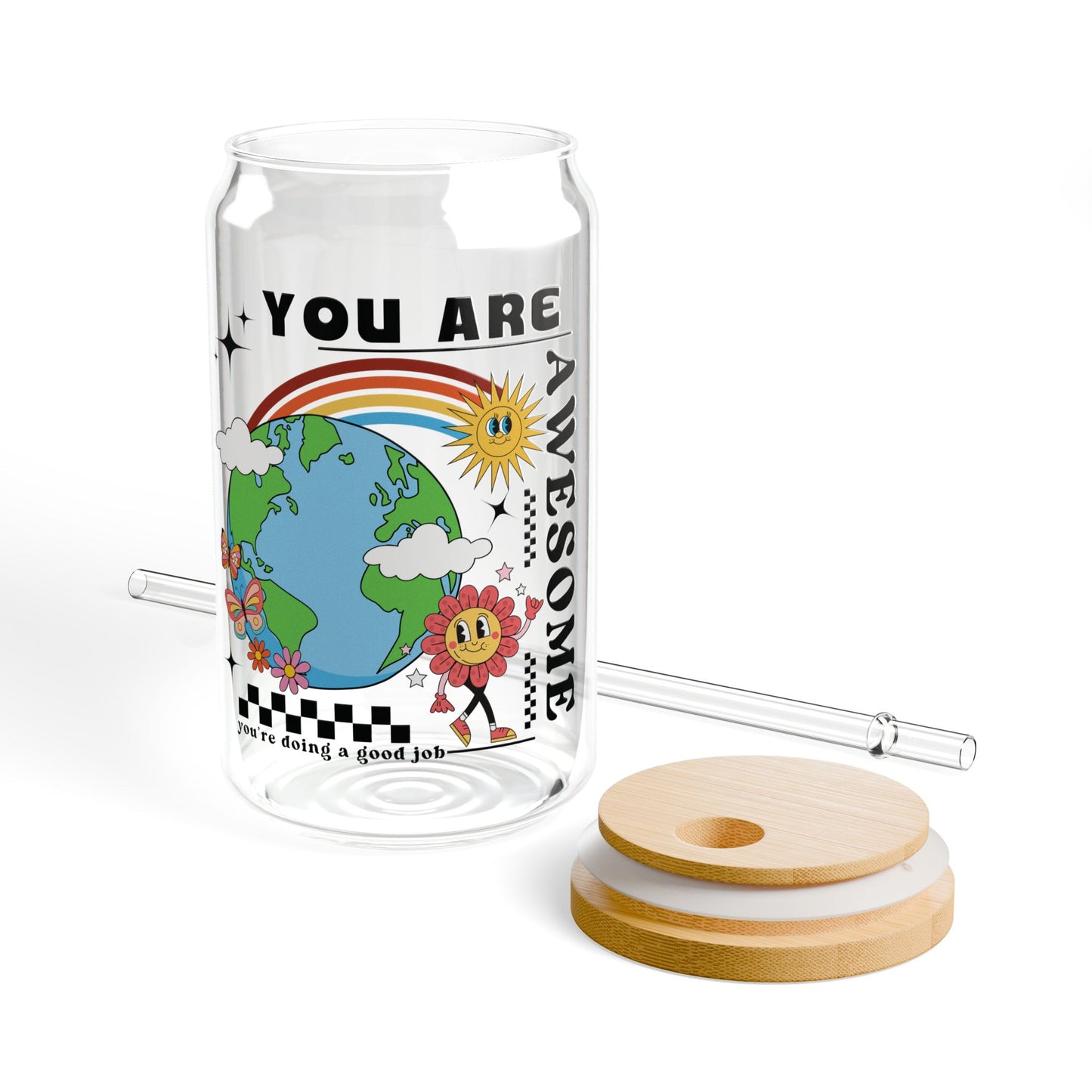 You Are Awesome | 16oz Glass Tumbler