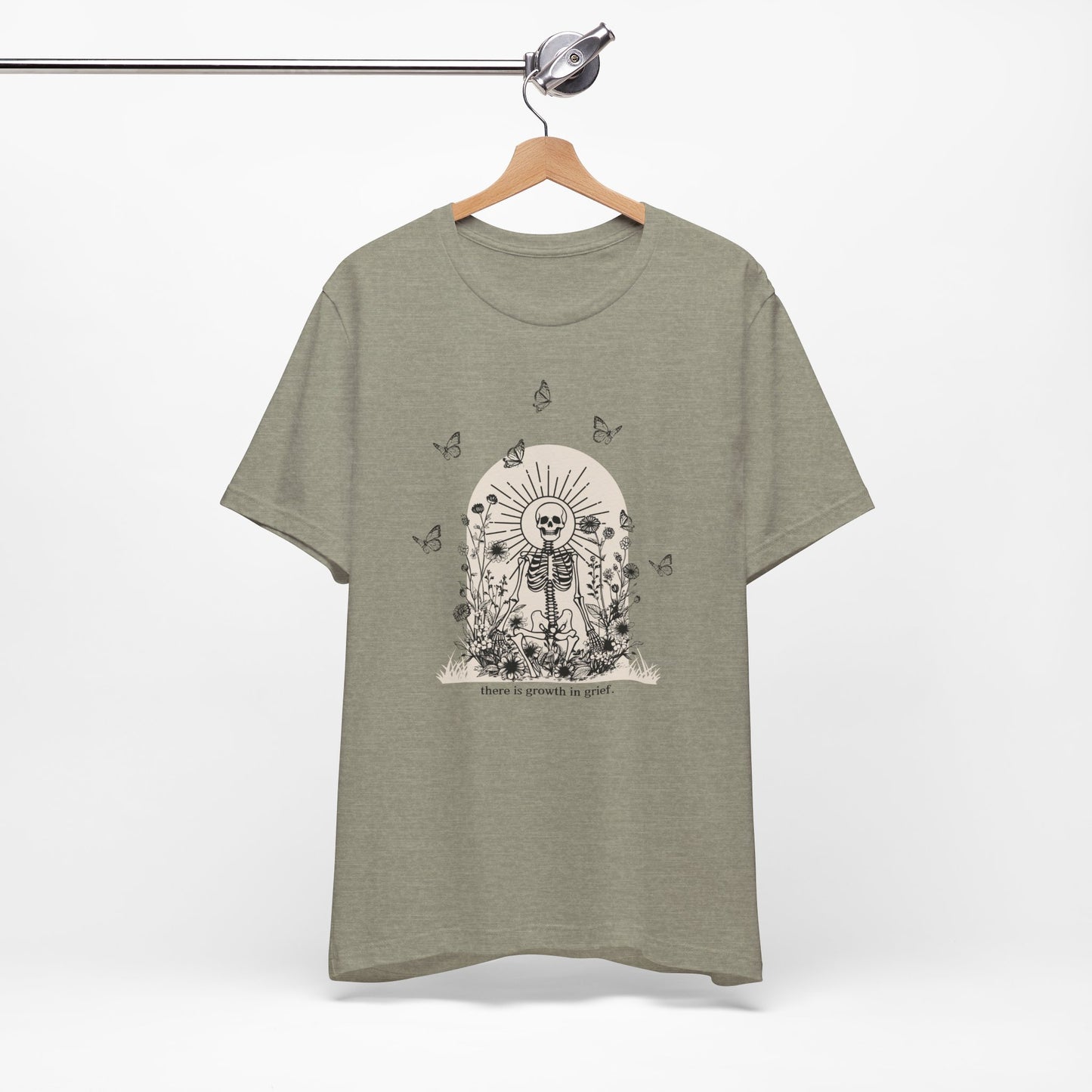 There Is Growth In Grief (Skeleton) | T Shirt