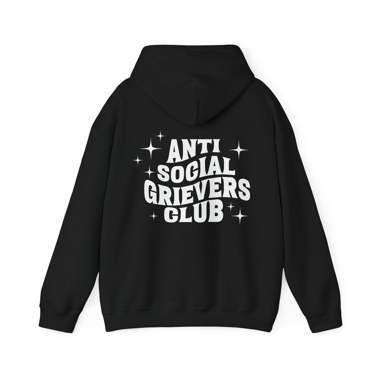 Anti Social Grievers Club | Font & Back Hoodie