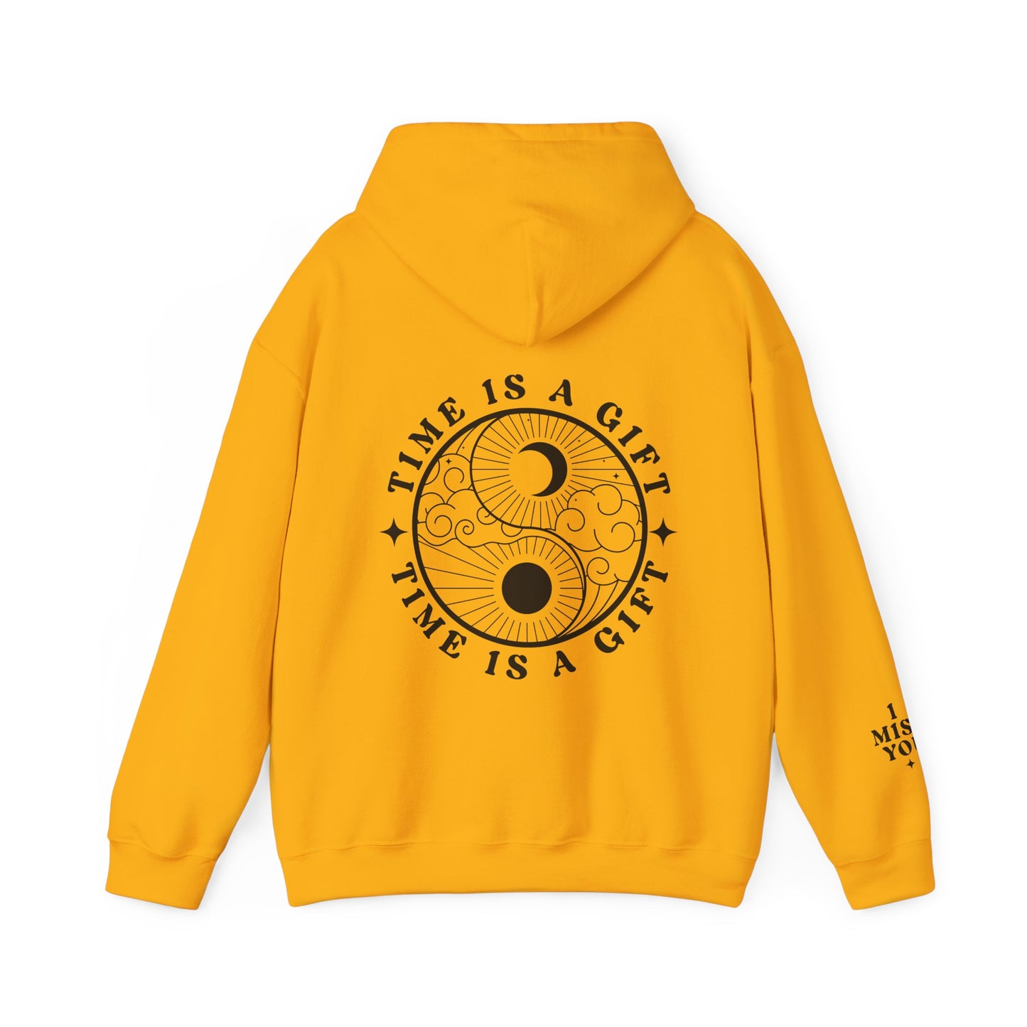 Time Is A Gift | Front & Back & Sleeve Hoodie