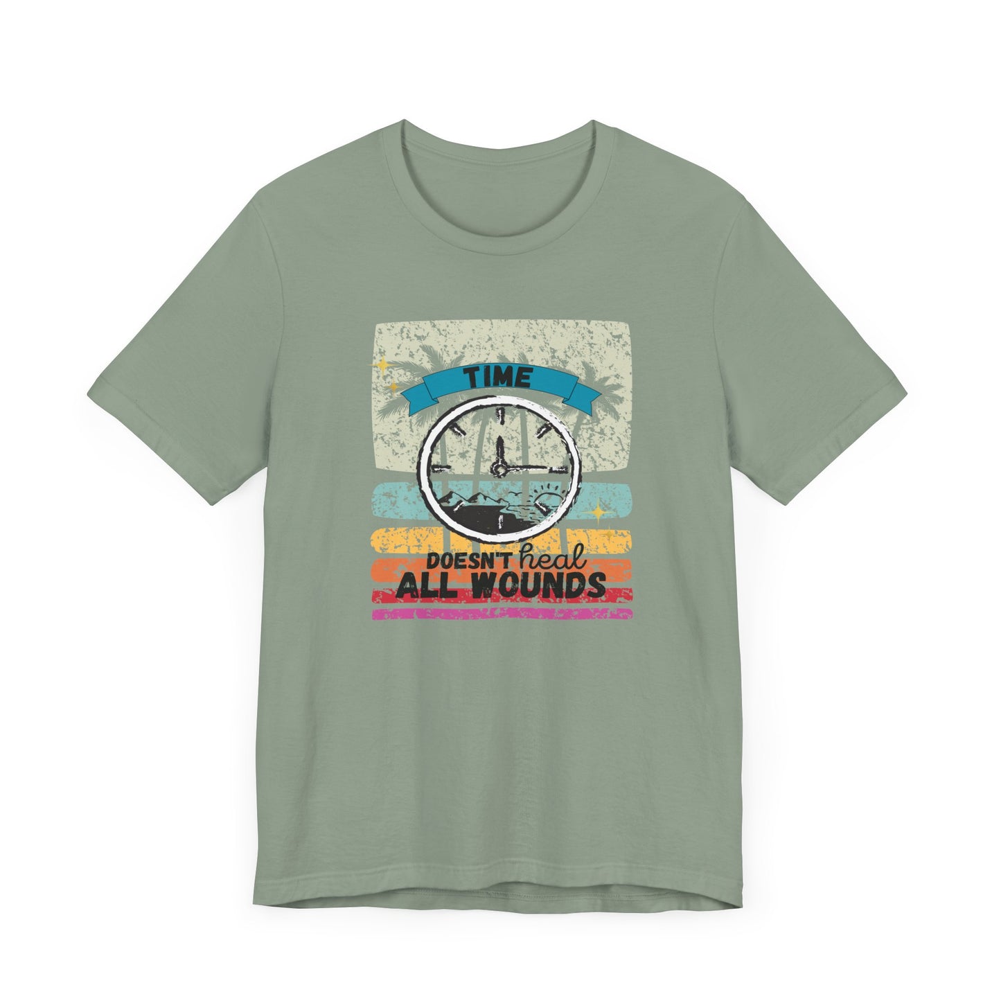 Time Doesn't Heal All Wounds Tropical | T Shirt