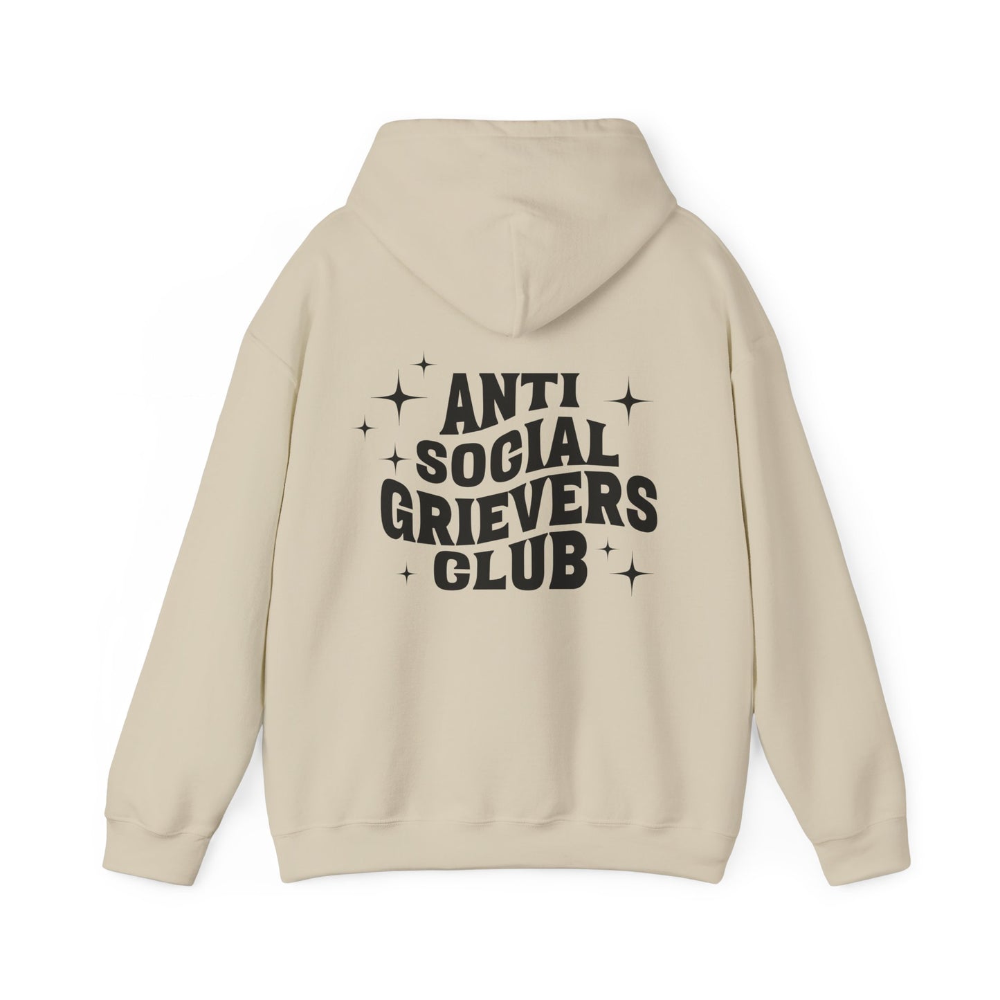 Anti Social Grievers Club | Font & Back Hoodie