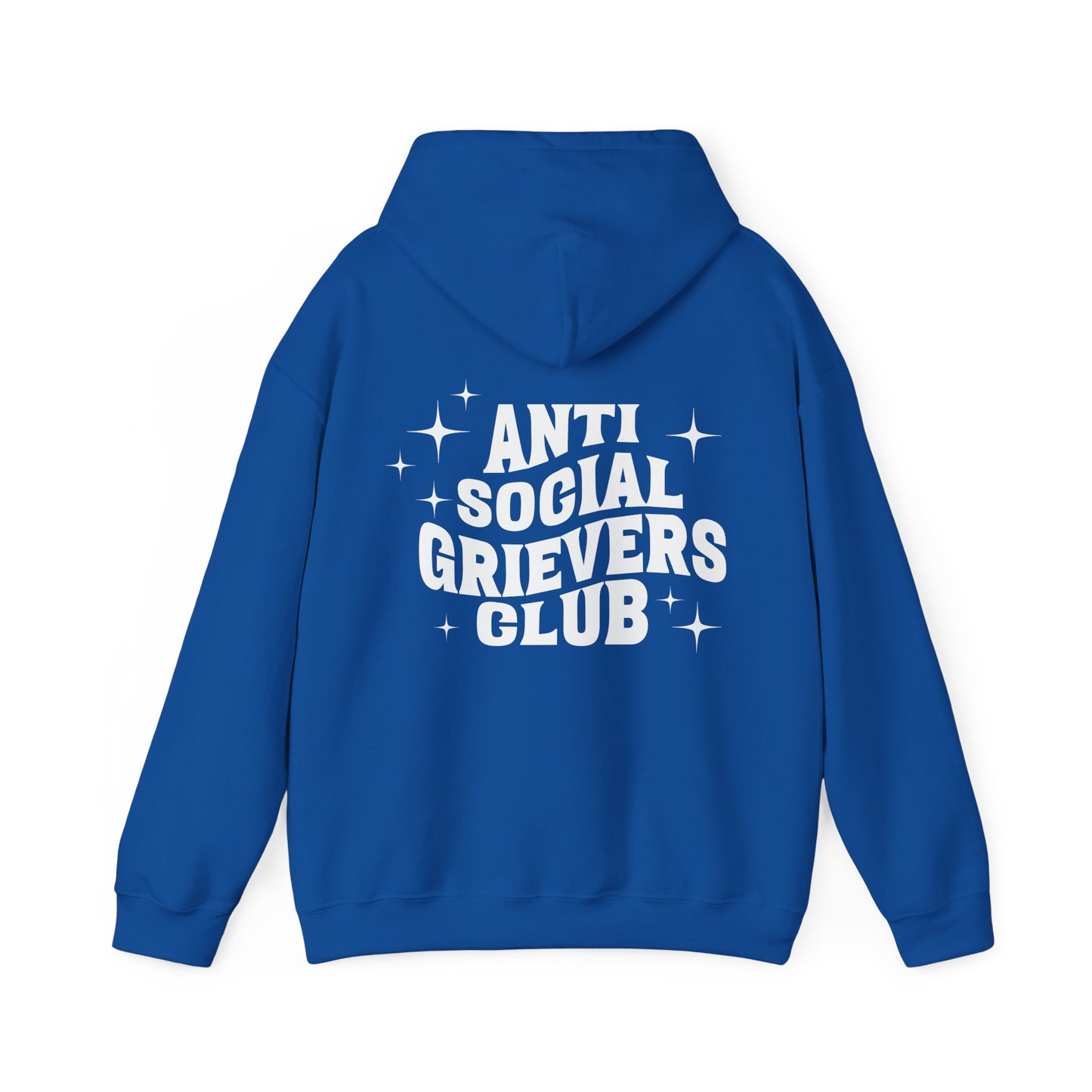 Anti Social Grievers Club | Font & Back Hoodie