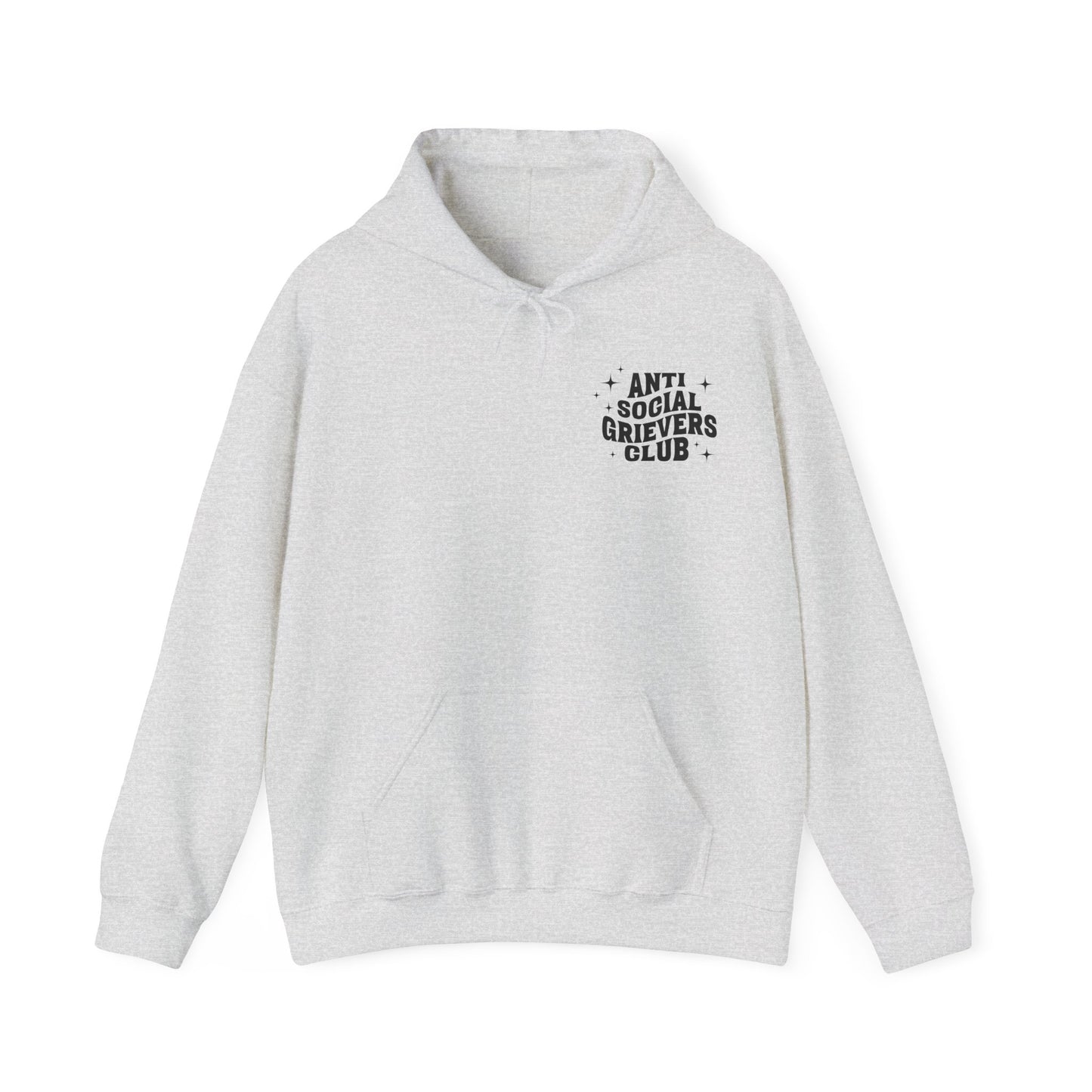 Anti Social Grievers Club | Font & Back Hoodie