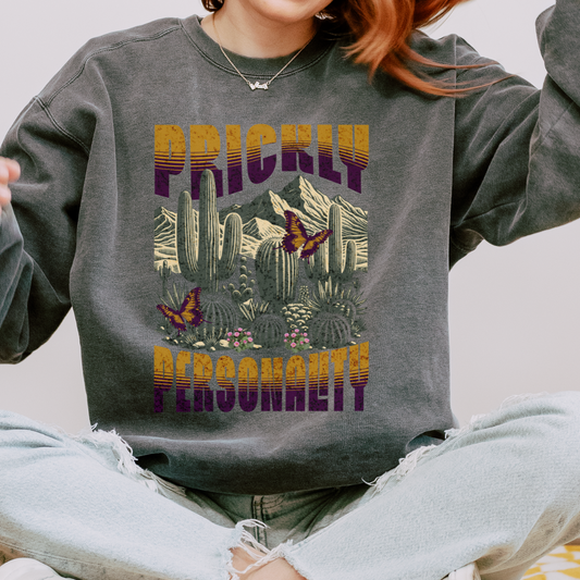 Prickly Personality | Comfort Colors Crewneck Sweatshirt