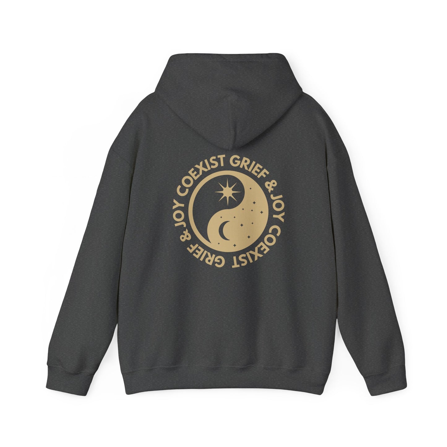 Grief & Joy Coexist | Front & Back Hoodie