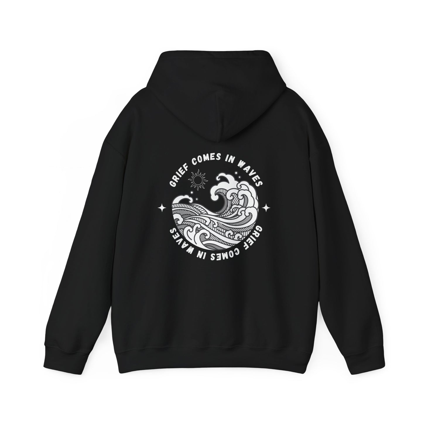 Grief Comes In Waves | Front & Back Hoodie