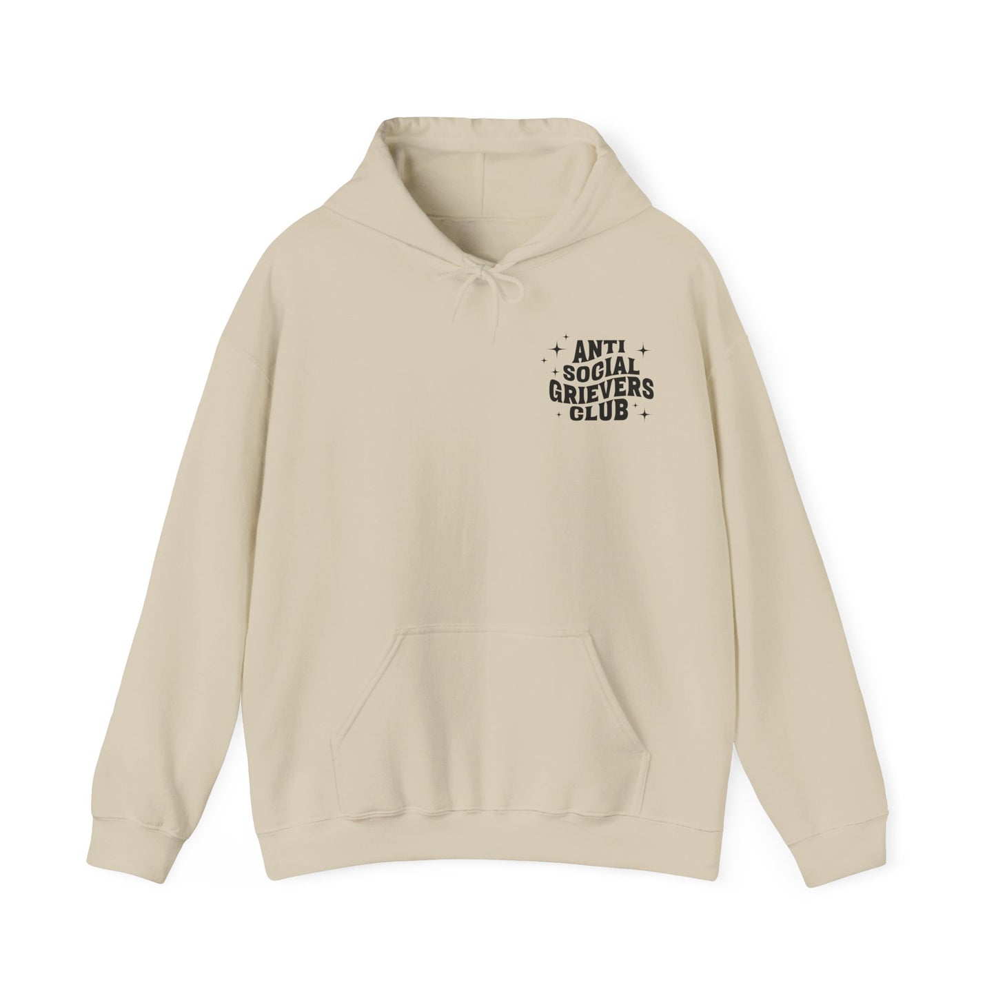 Anti Social Grievers Club | Font & Back Hoodie