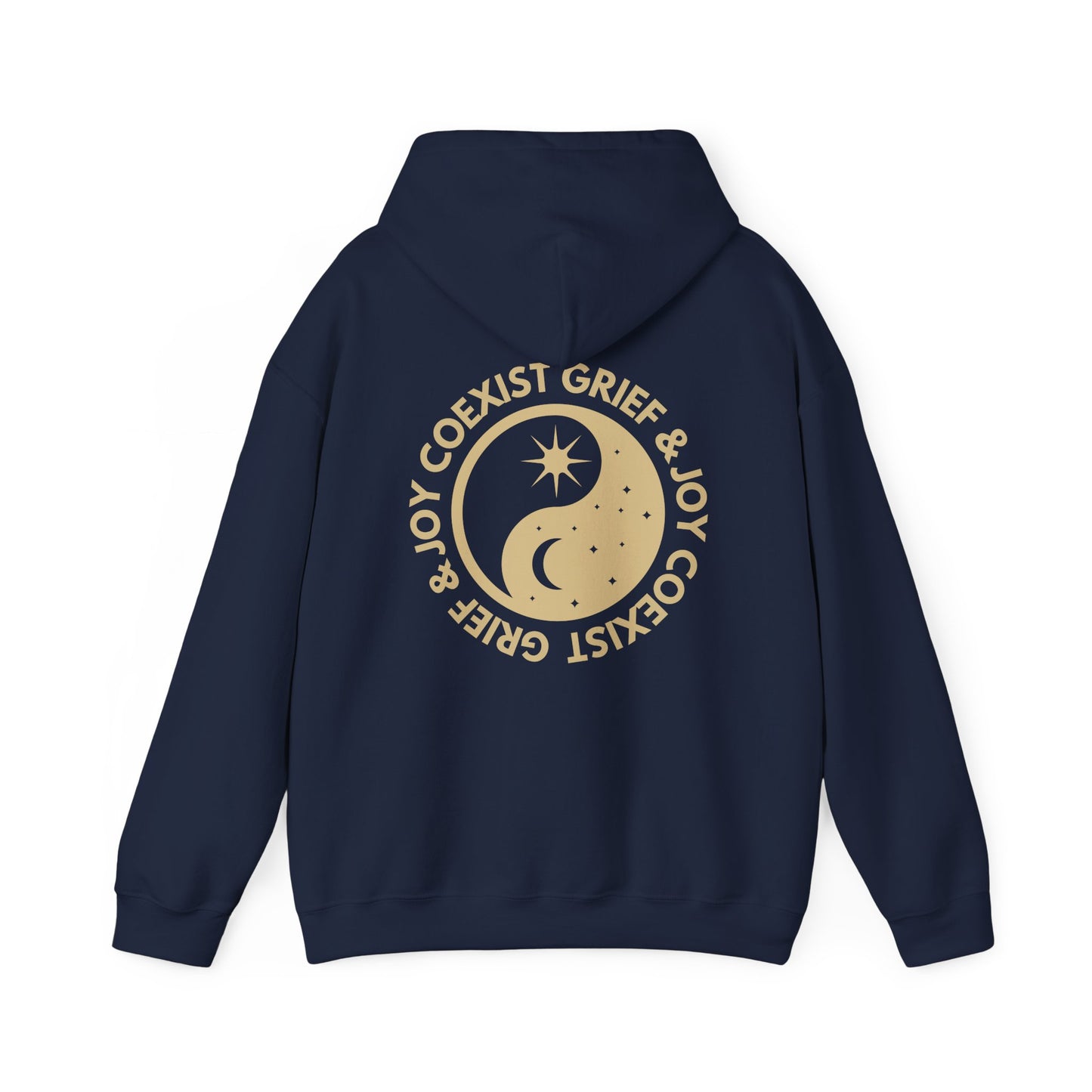 Grief & Joy Coexist | Front & Back Hoodie