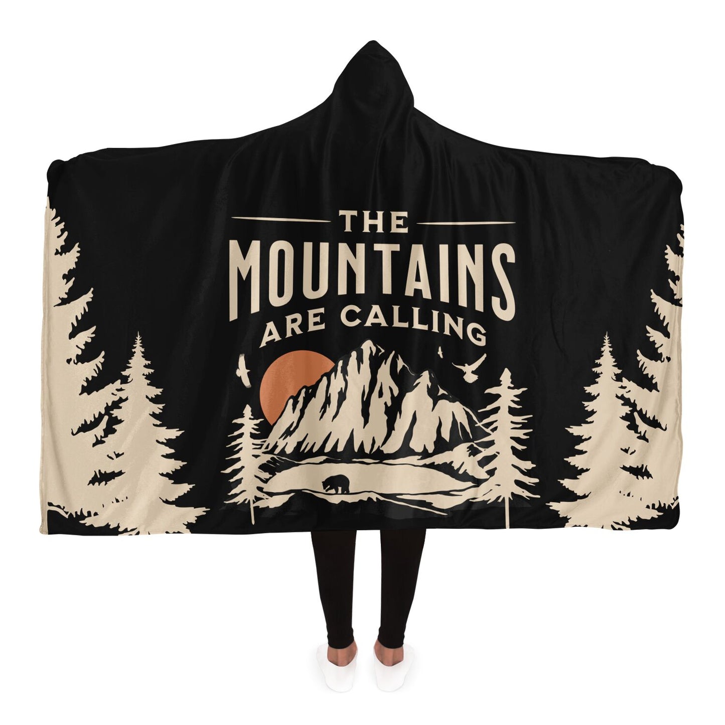 The Mountains Are Calling | Hooded Blanket