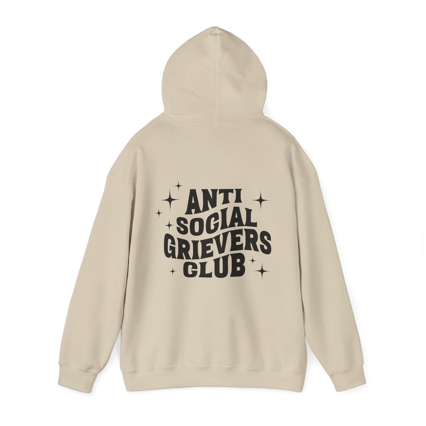 Anti Social Grievers Club | Font & Back Hoodie