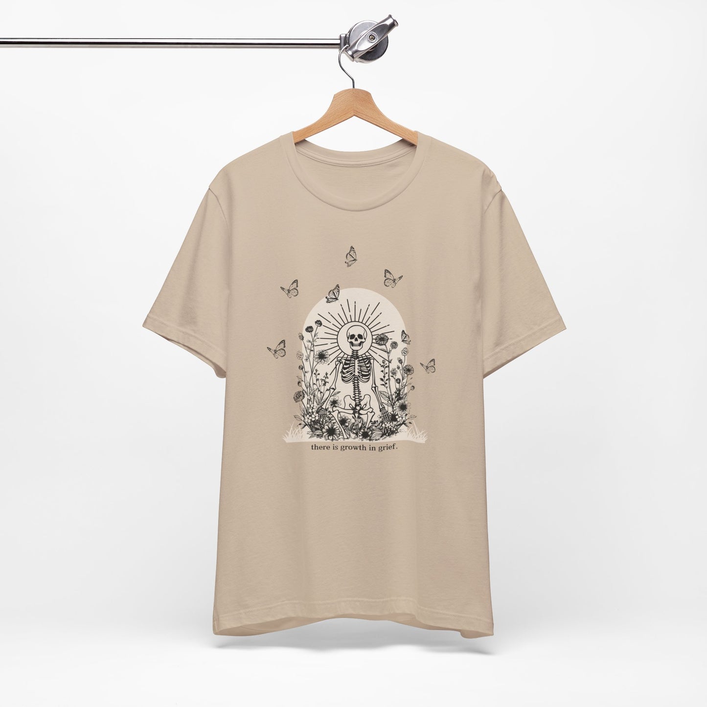 There Is Growth In Grief (Skeleton) | T Shirt