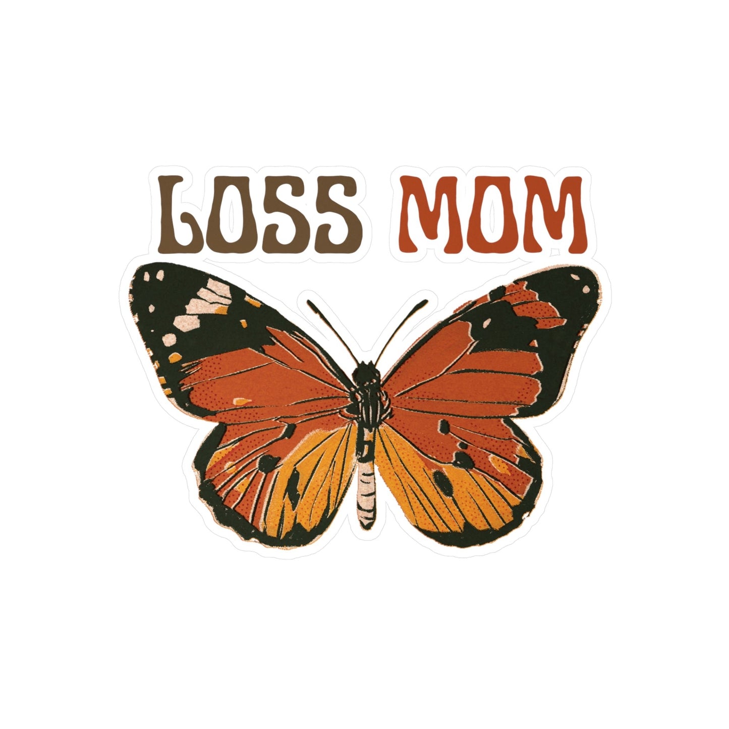 Loss Mom Butterfly | Vinyl Sticker