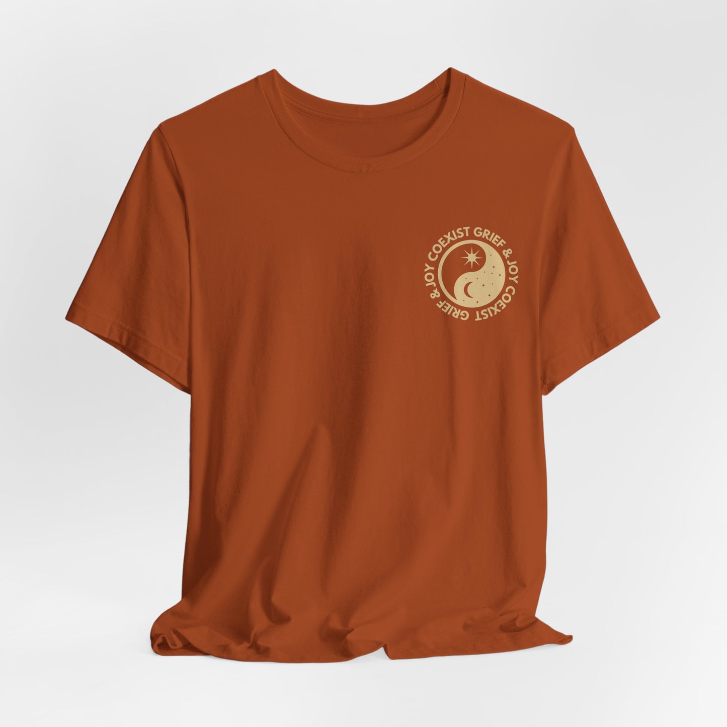 Grief & Joy Co Exist | Front & Back T Shirt