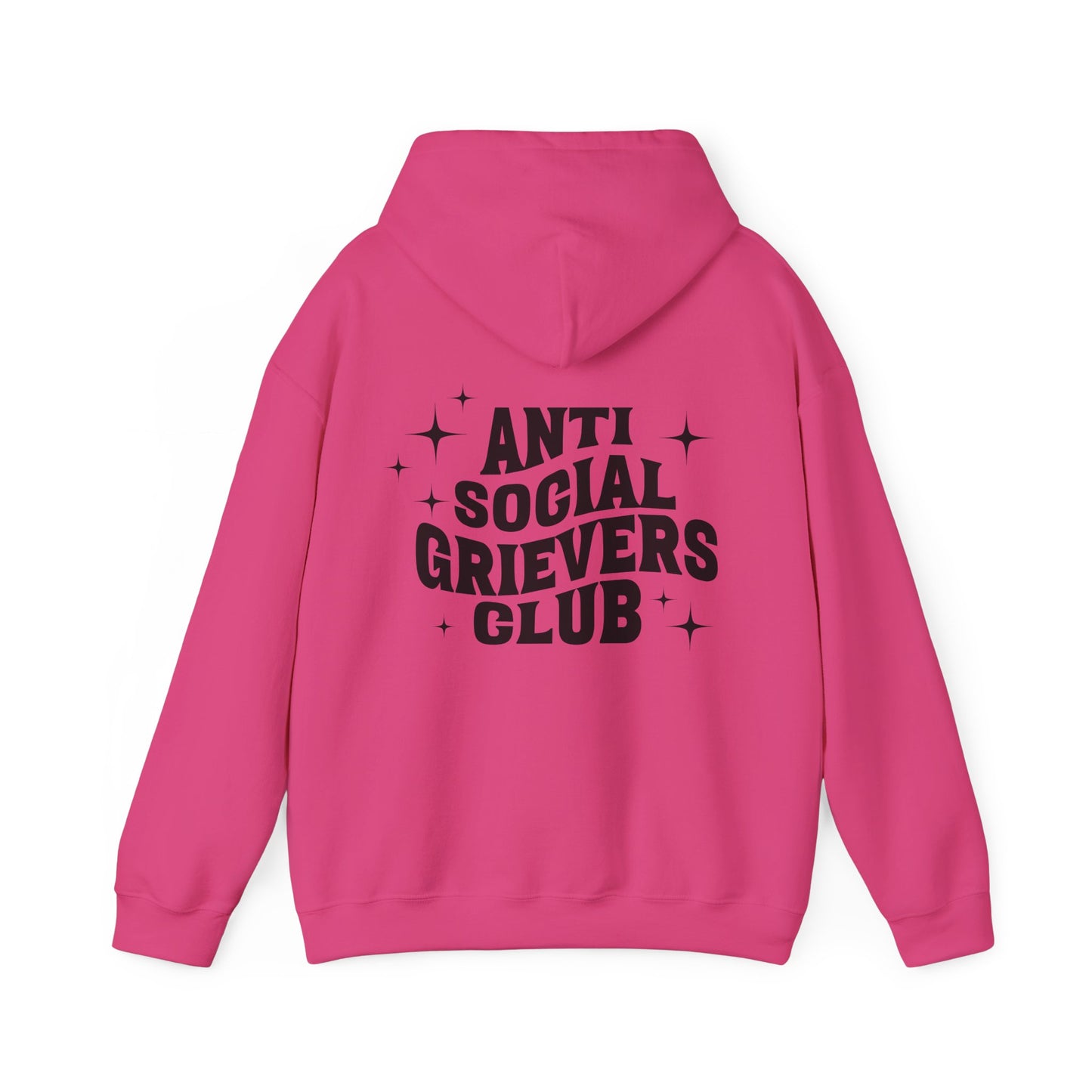 Anti Social Grievers Club | Font & Back Hoodie