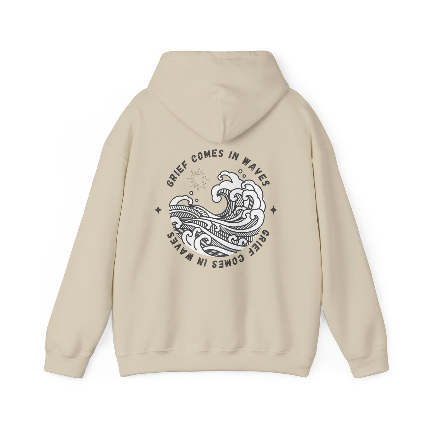 Grief Comes In Waves | Front & Back Hoodie