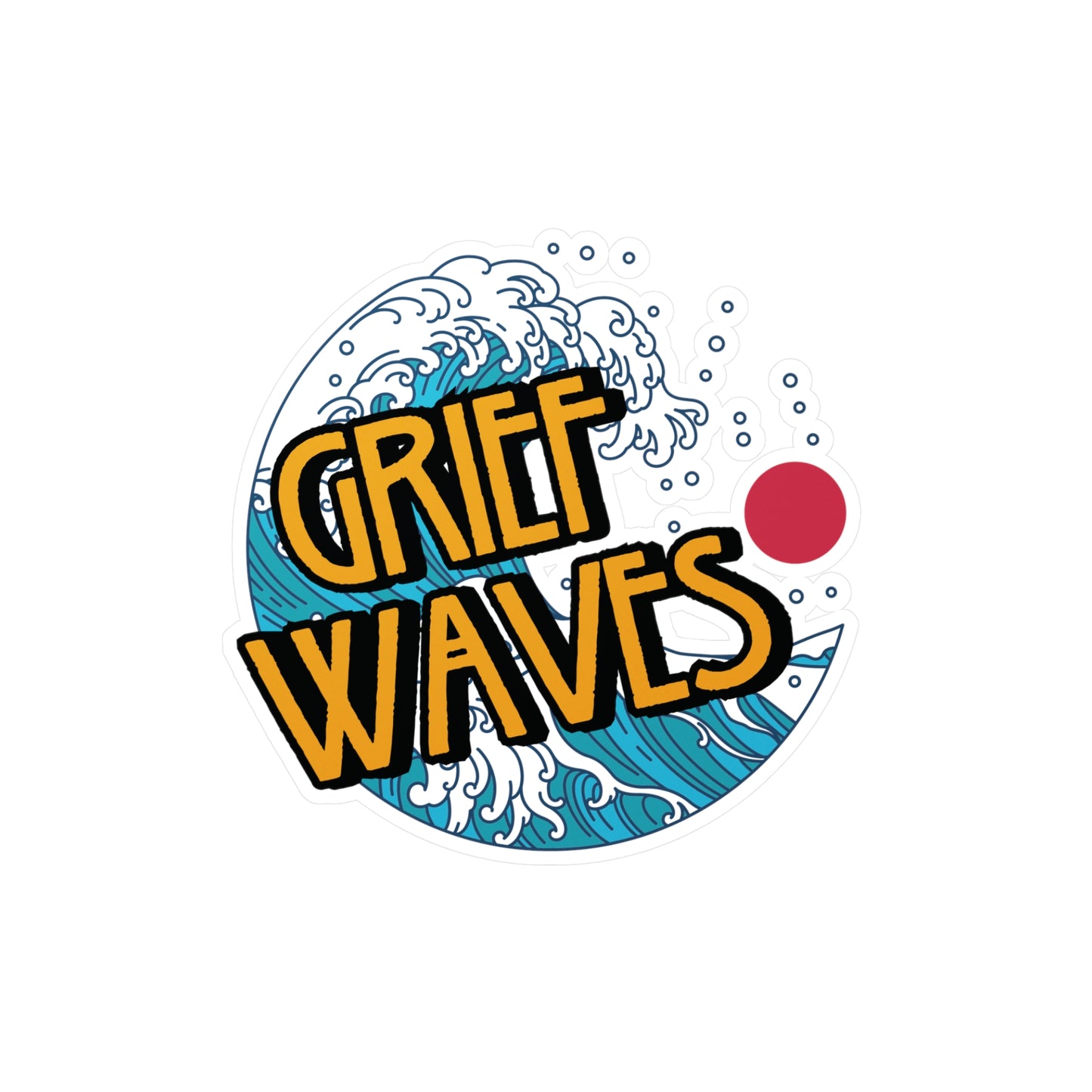 Grief Waves | Vinyl Sticker