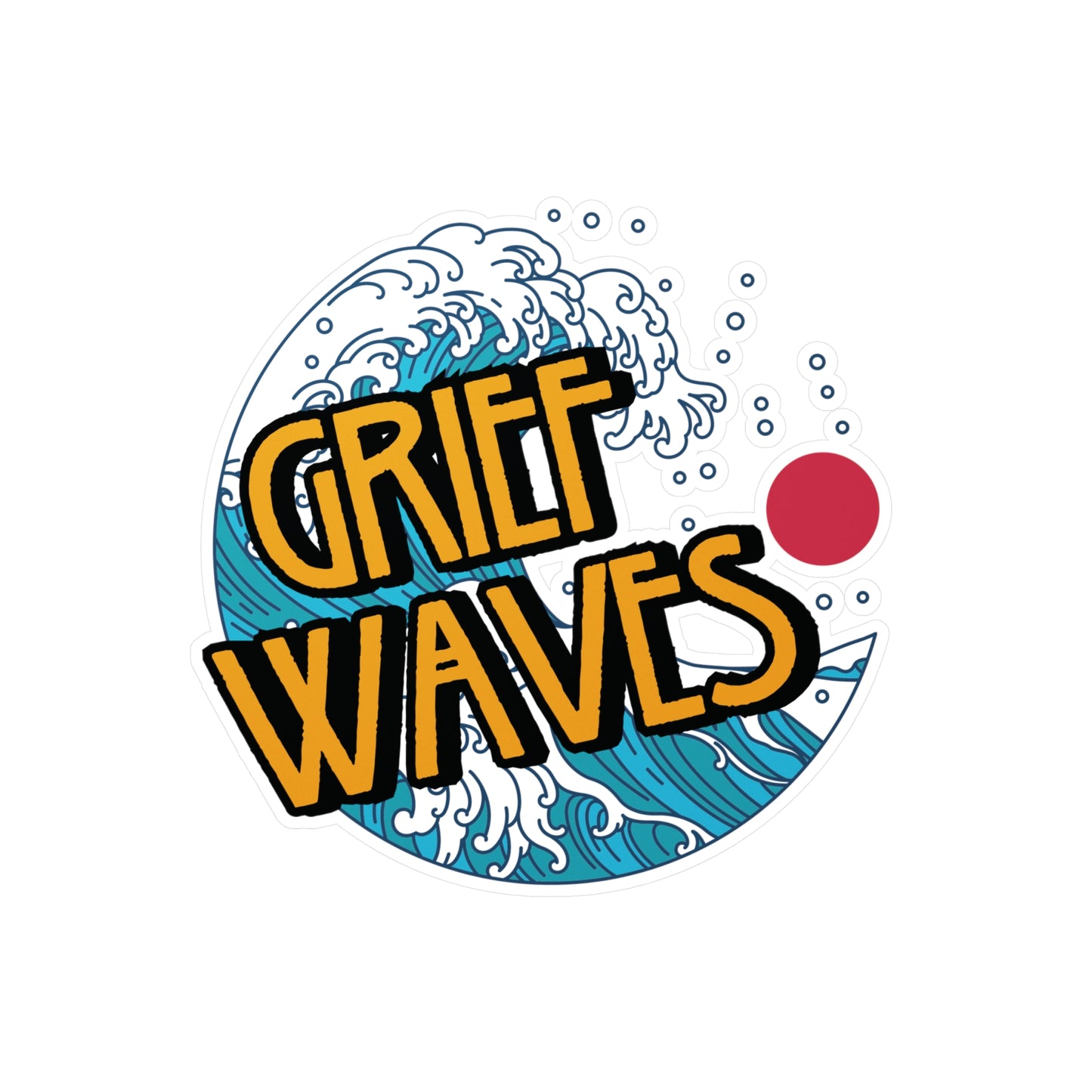 Grief Waves | Vinyl Sticker