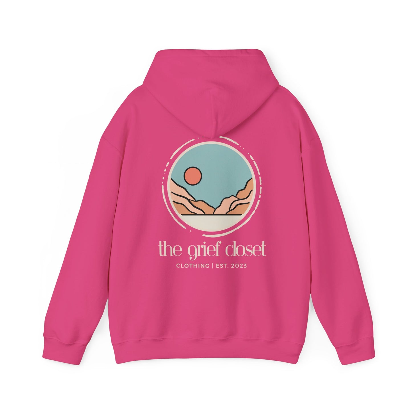 The Grief Closet Logo Front and Back | Light Text Hoodie