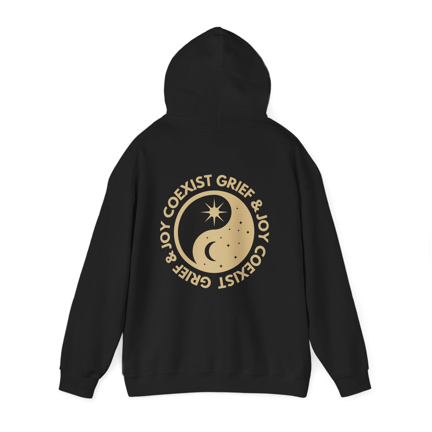 Grief & Joy Coexist | Front & Back Hoodie
