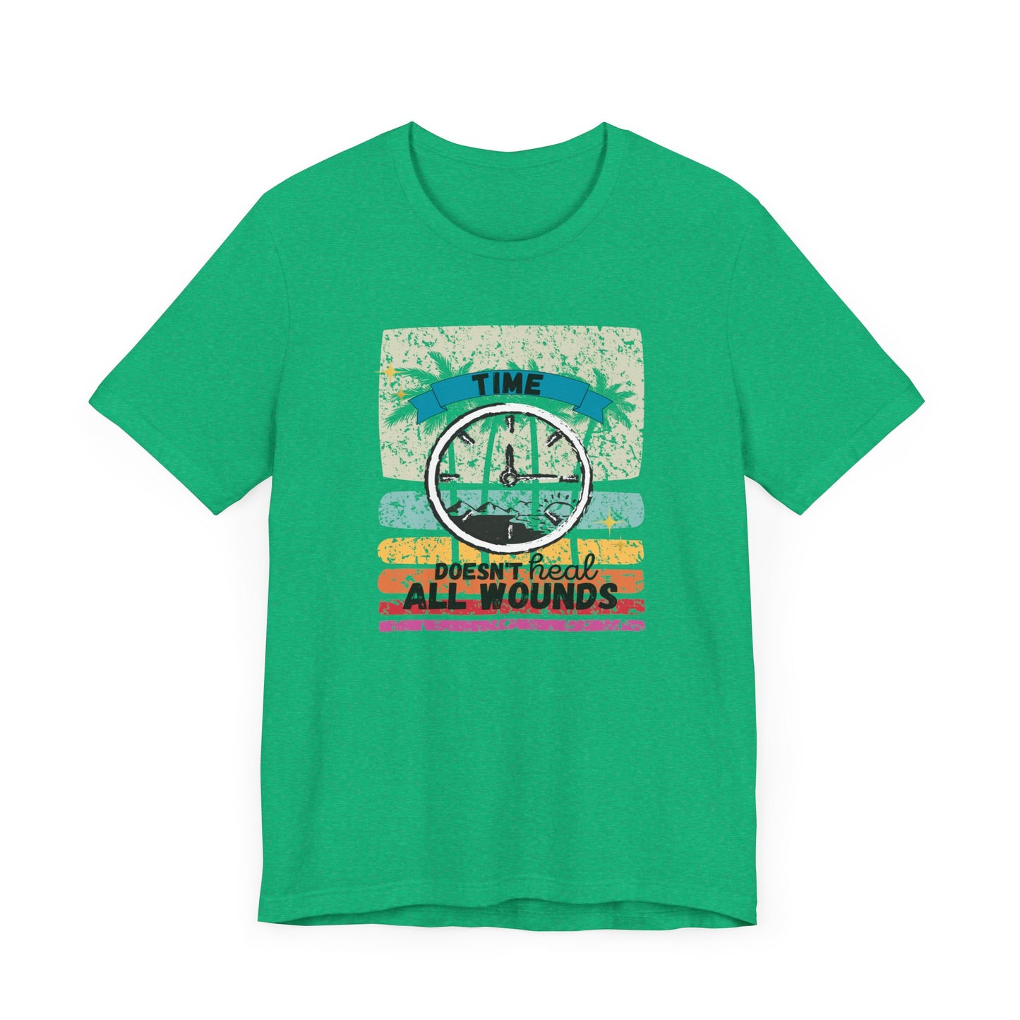 Time Doesn't Heal All Wounds Tropical | T Shirt