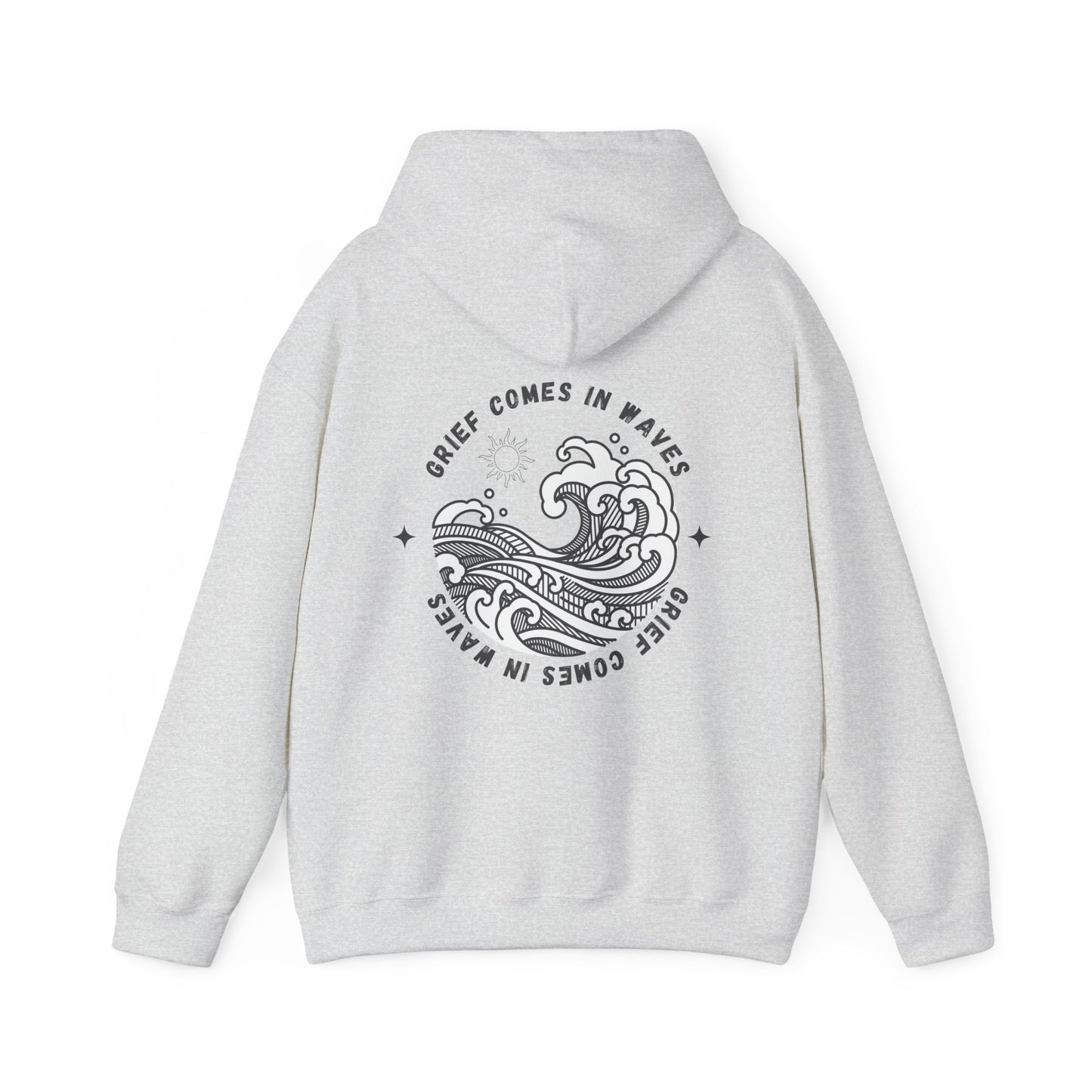 Grief Comes In Waves | Front & Back Hoodie