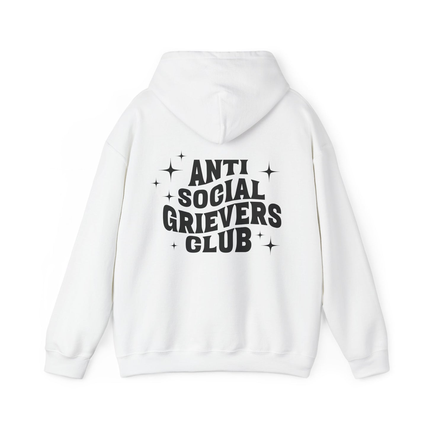 Anti Social Grievers Club | Font & Back Hoodie