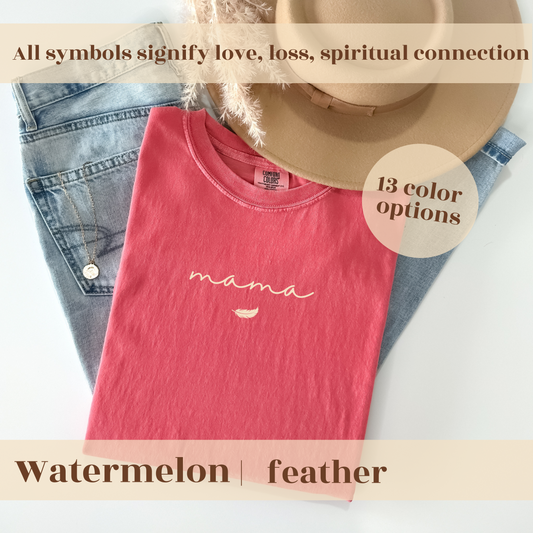 Mama (Feather) | Comfort Colors Tee